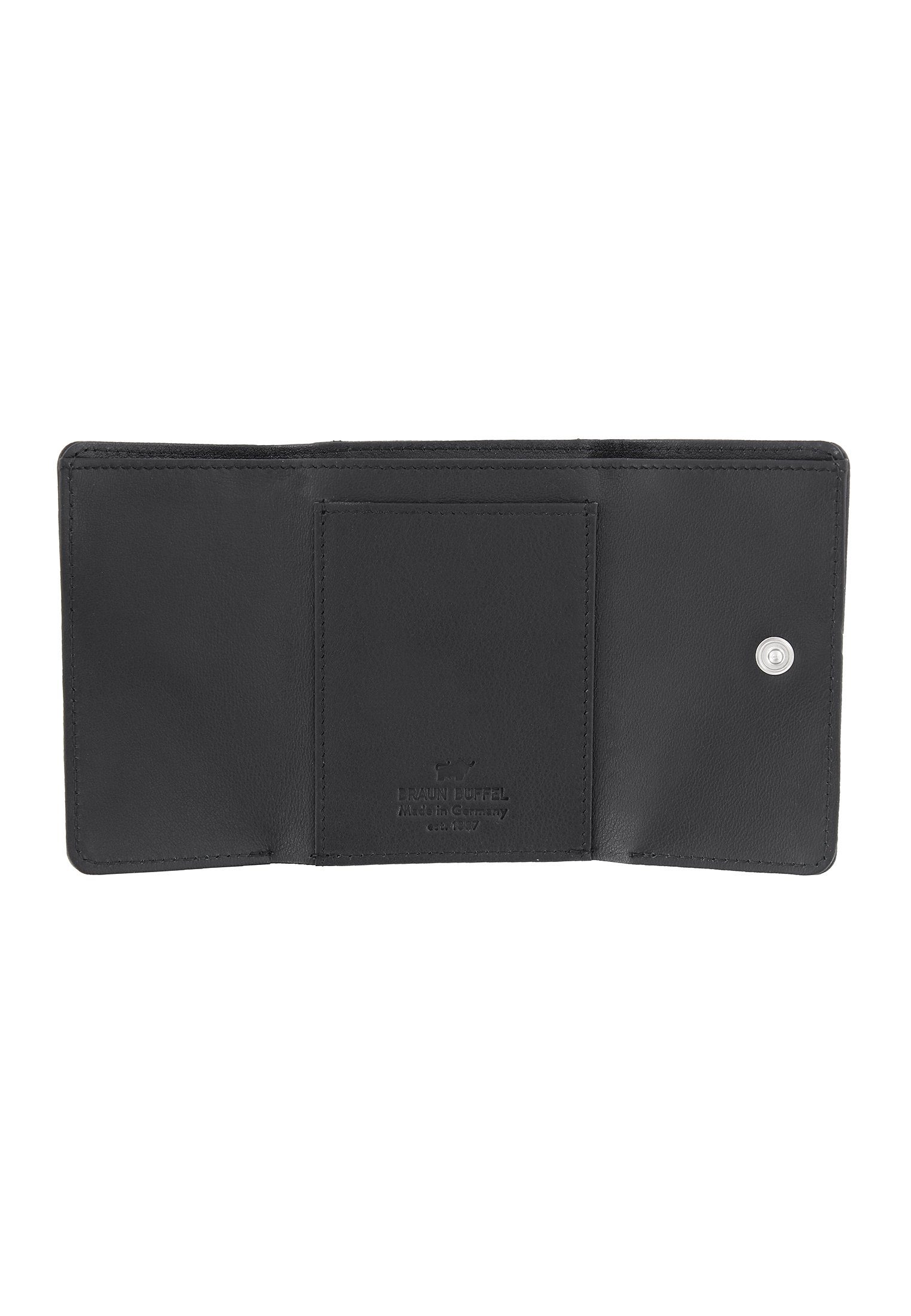 Damen Alle Damentaschen Braun Büffel Mini Geldbörse ARIZONA 2.0 Geldbörse S Flap schwarz, klein und kompakt für Münzen und Schei