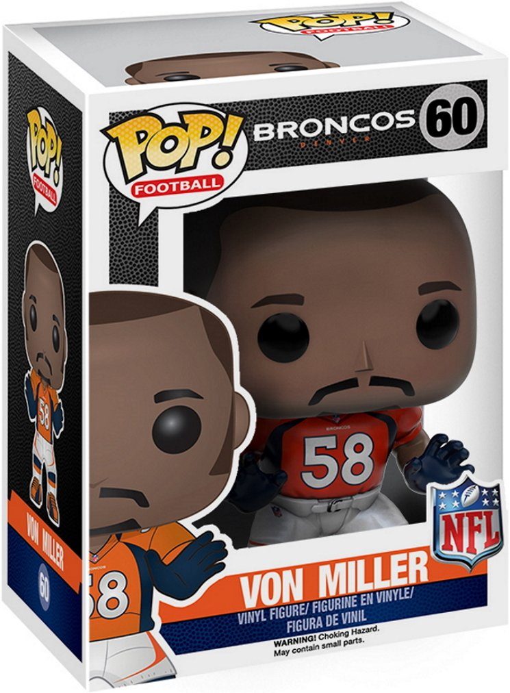 Funko Spielfigur NFL Broncos - Von Miller 60 Pop!