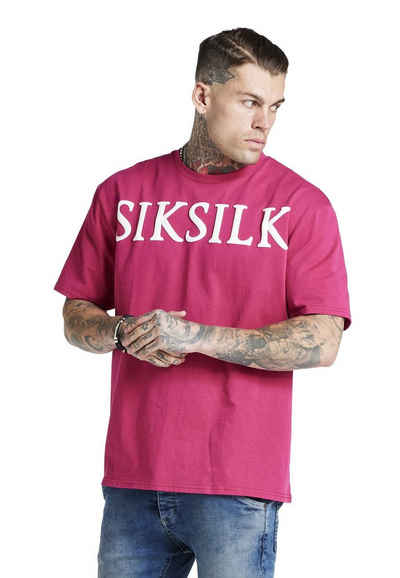 Siksilk T-Shirt »SikSilk Herren T-Shirt DROP SHOULDER RELAXED FIT TEE SS-20521 Pink«
