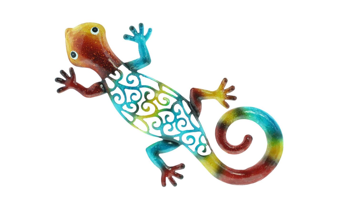 Frank Flechtwaren Wanddekoobjekt Gecko 31cm