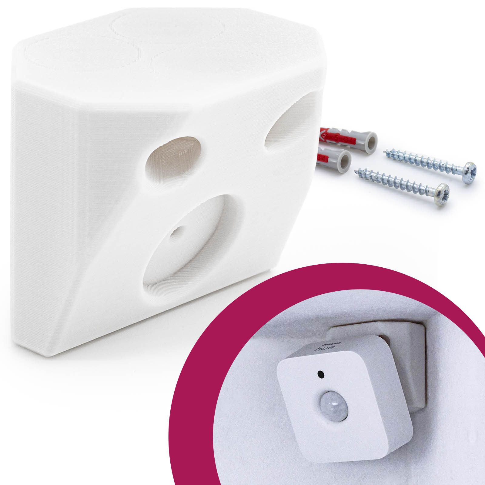 Wandhalterung Halterung passend für Philips Hue Motion Sensor Bewegungsmelder