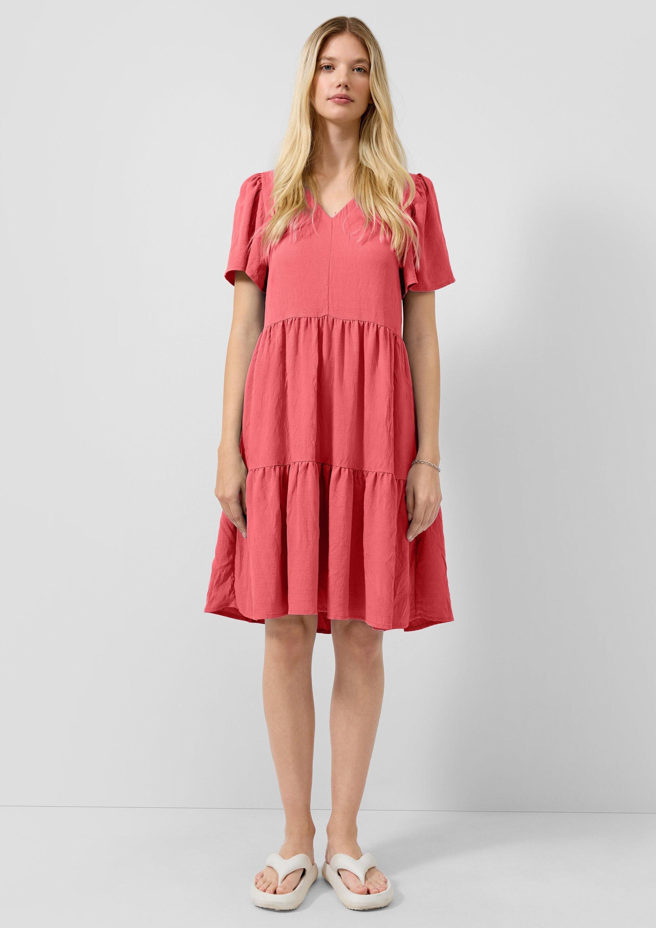 QS Minikleid Kleid Knielanges Stufenkleid