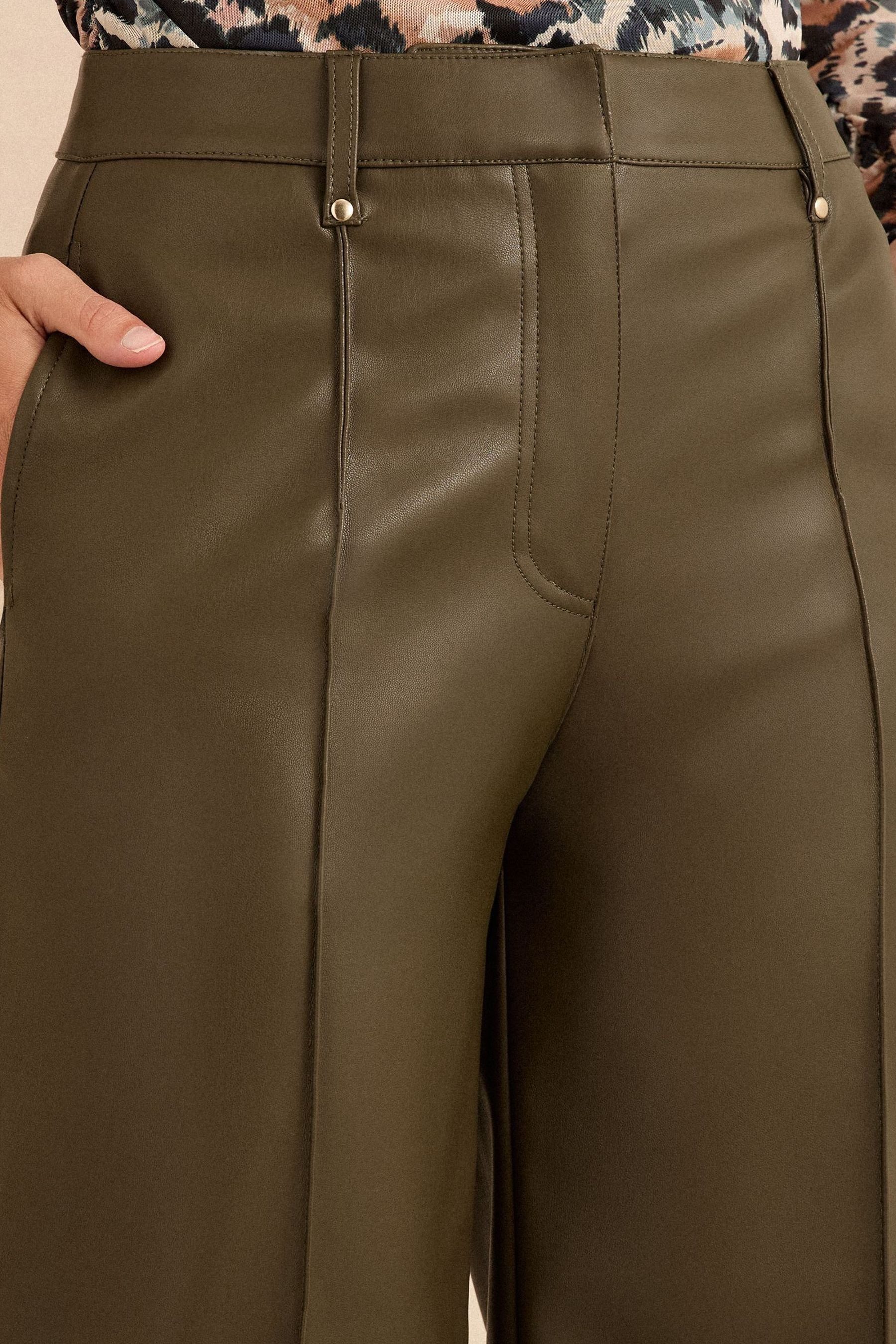 Love & Roses Lederhose Love & Roses weite Kunstlederhose, Regular (1-tlg)