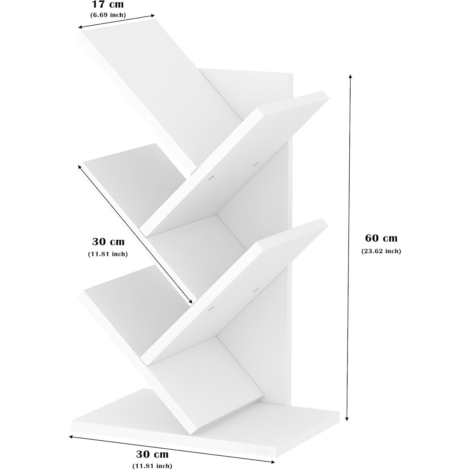 SURFOU Bücherregal Standregal mit 5 Ebenen Tree Desktop Bookshelf, Schreibt günstig online kaufen