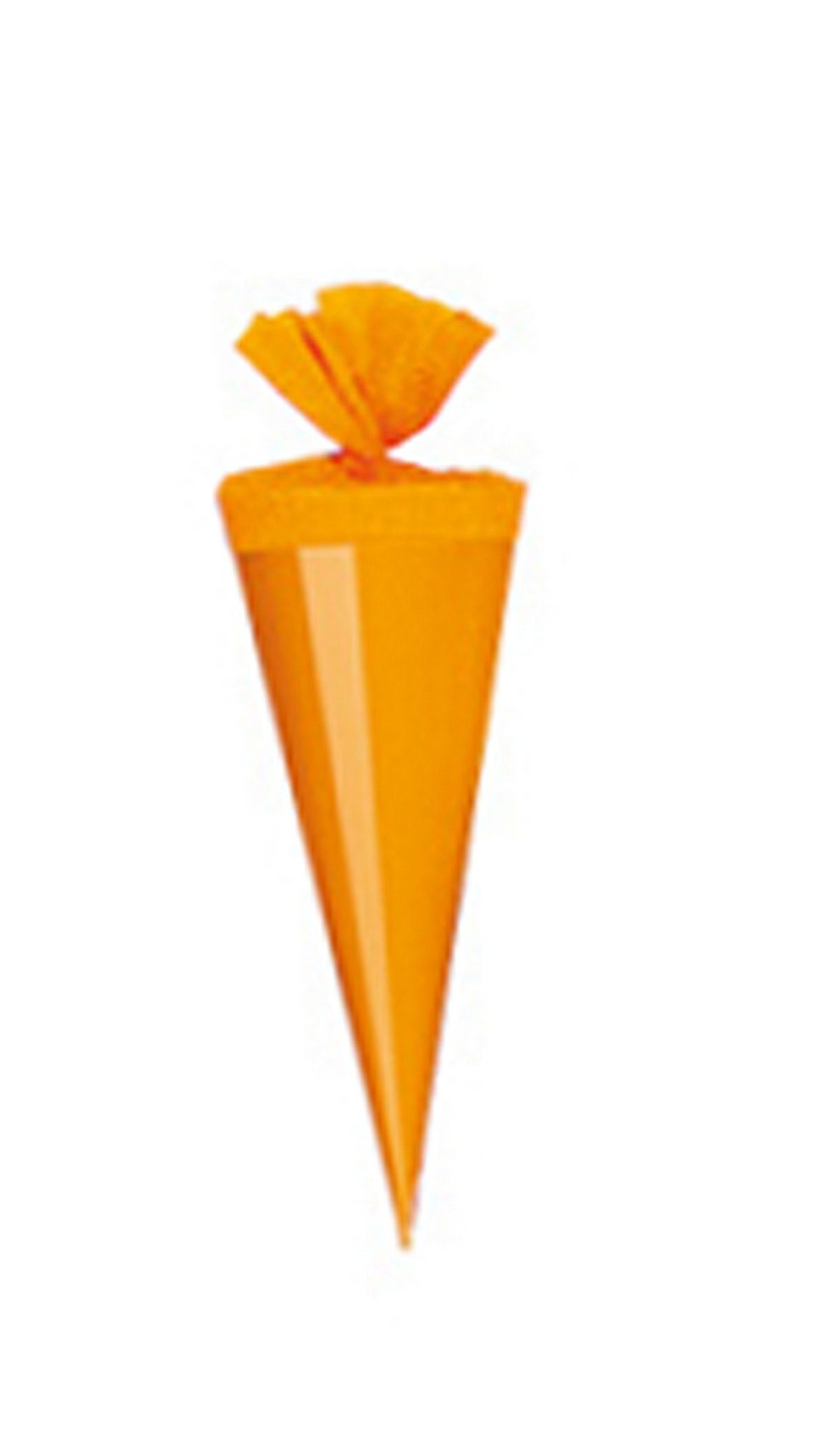 Livepac Office Schultüte Bastel Schultüte / Довжина: 35cm / rund / Farbe: glanzlackiert orange