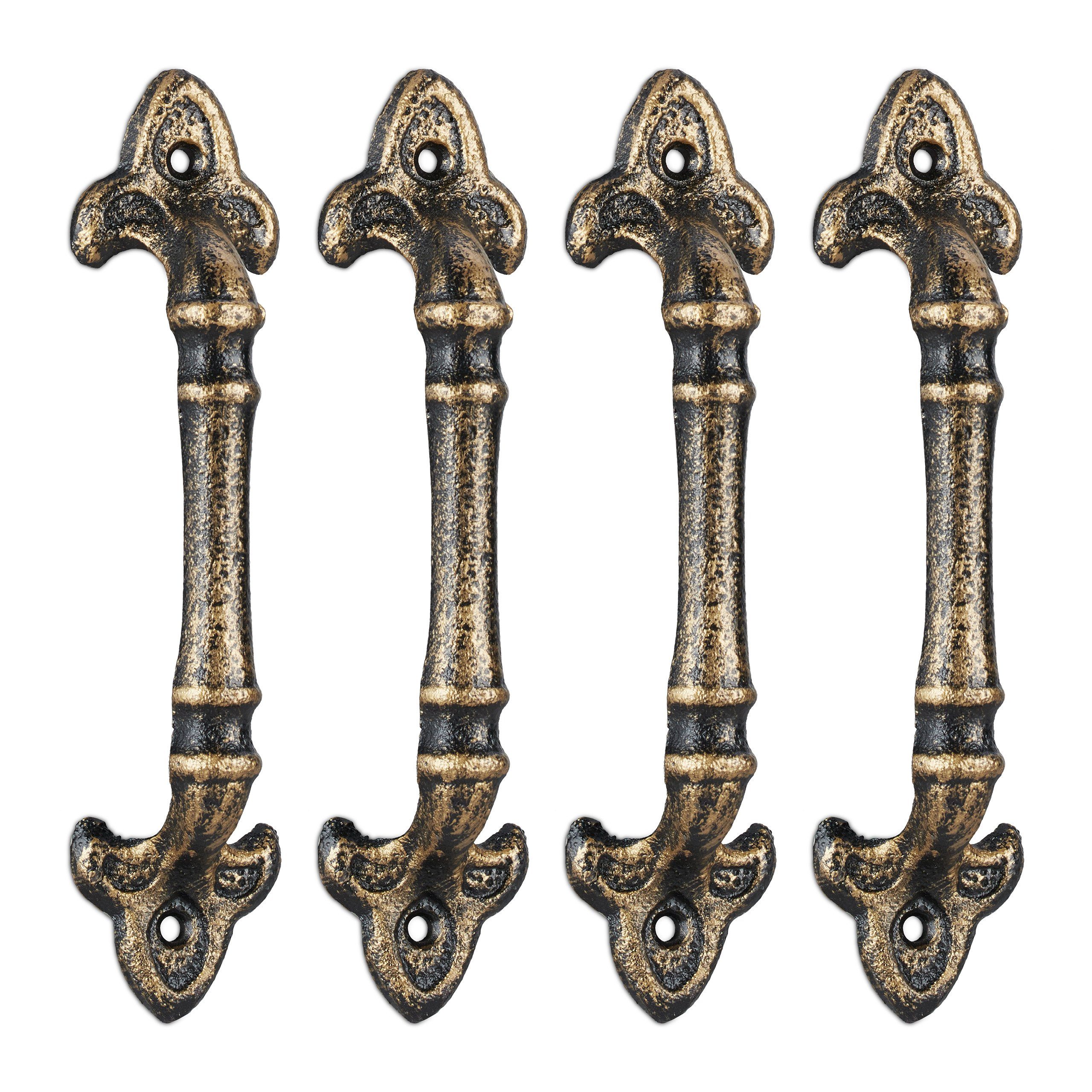 Möbelgriff 4 x Möbelgriff Vintage bronze