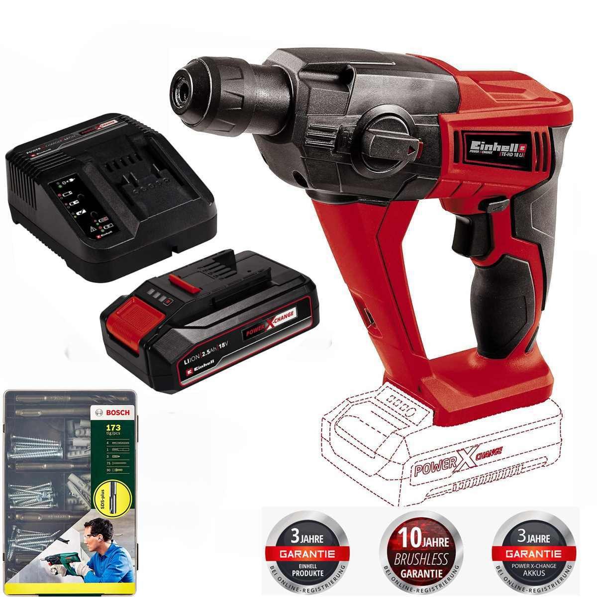 Einhell Akku-Bohrhammer Akku-Bohrhammer TE-HD 18 Li- günstig online kaufen