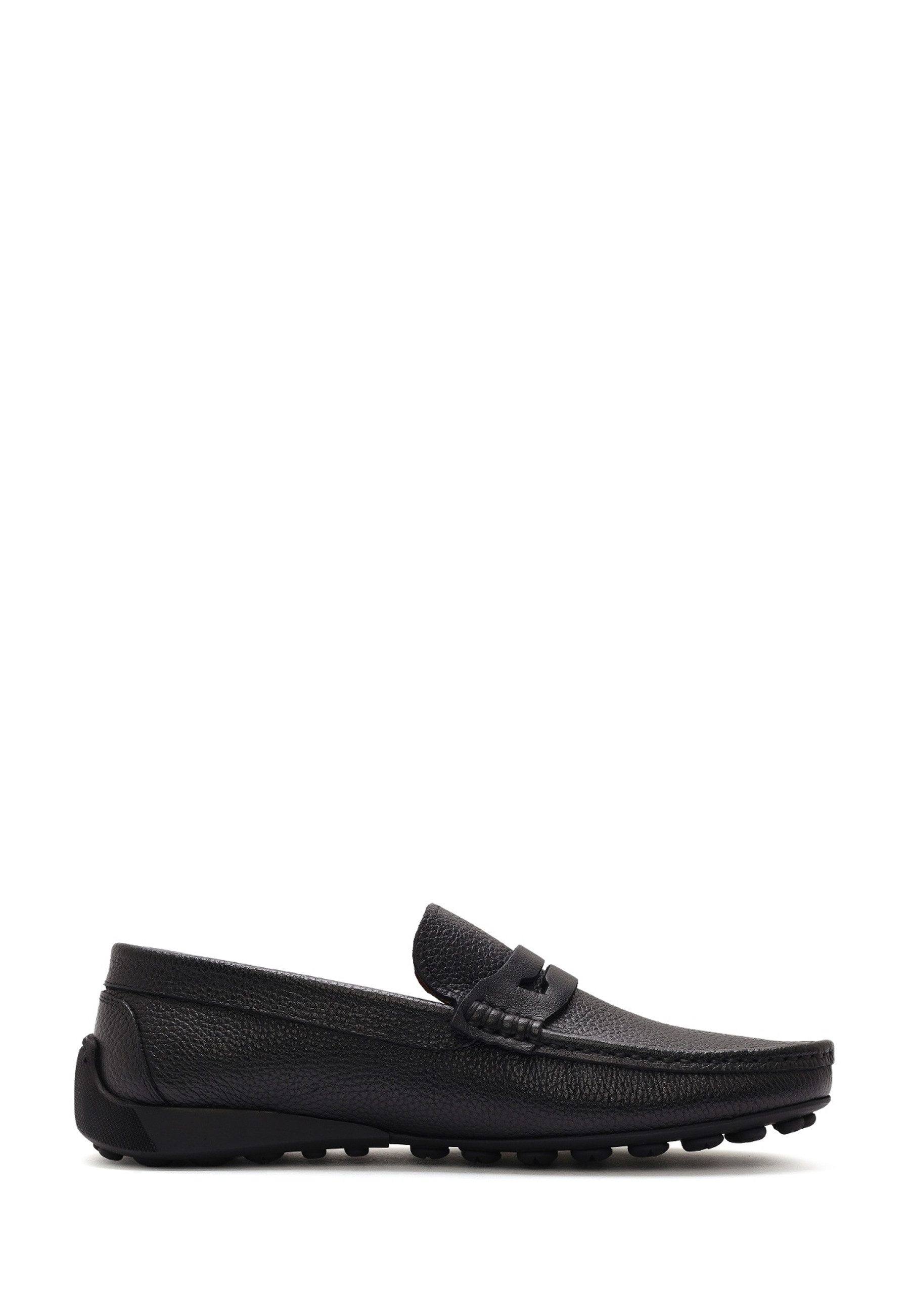 Derimod Lässige Loafer aus Leder Loafer Echtes Leder, Lederfutter, Gummisohle, Slipper-Design, Genarbte Textur