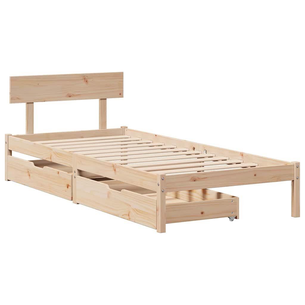 vidaXL Bett Massivholzbett ohne Matratze 90x200 günstig online kaufen