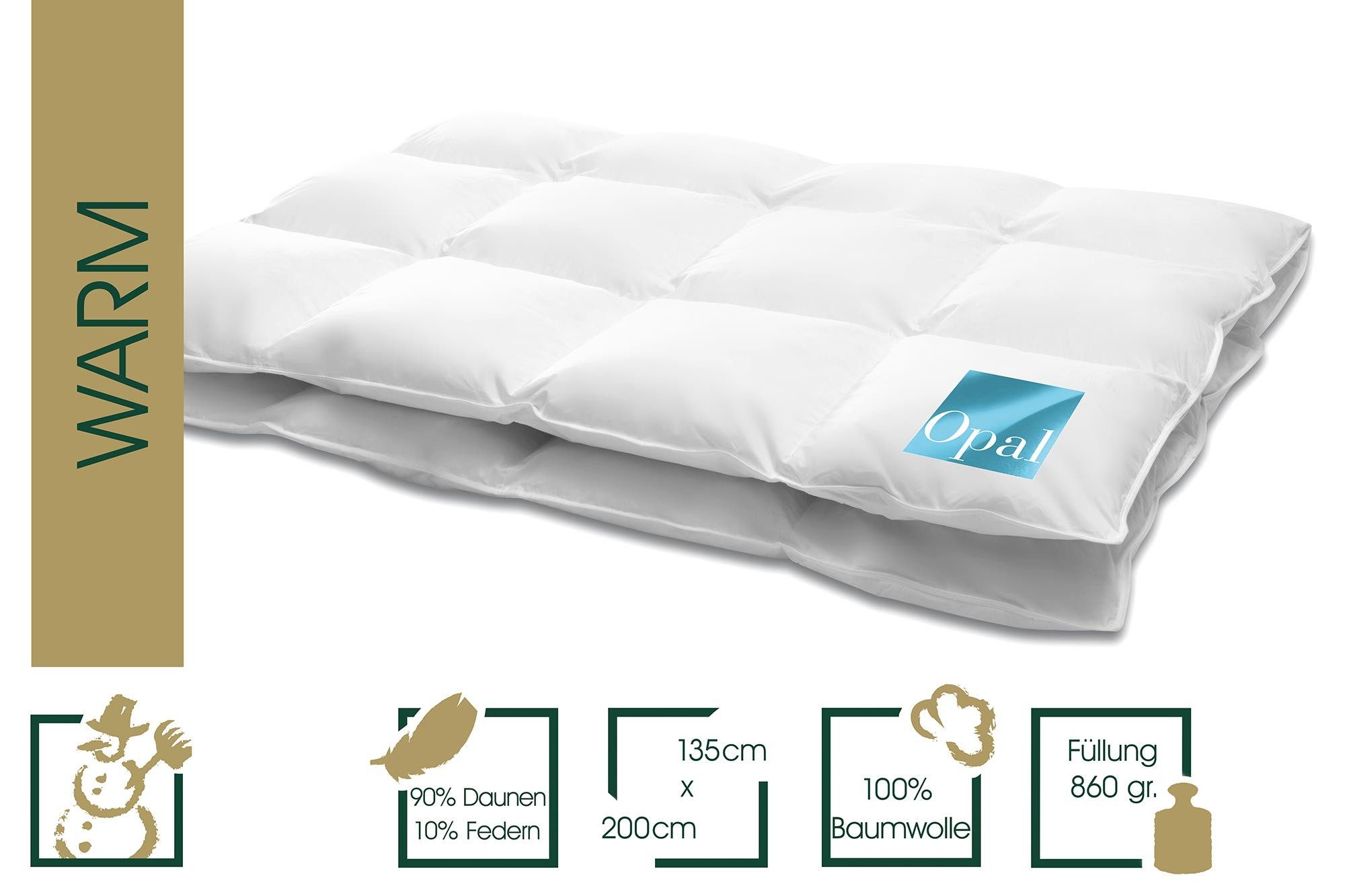 HANSKRUCHEN Daunenbettdecke OPAL, Füllung: 90% Daunen, 10% Federn, Bezug: 1 günstig online kaufen