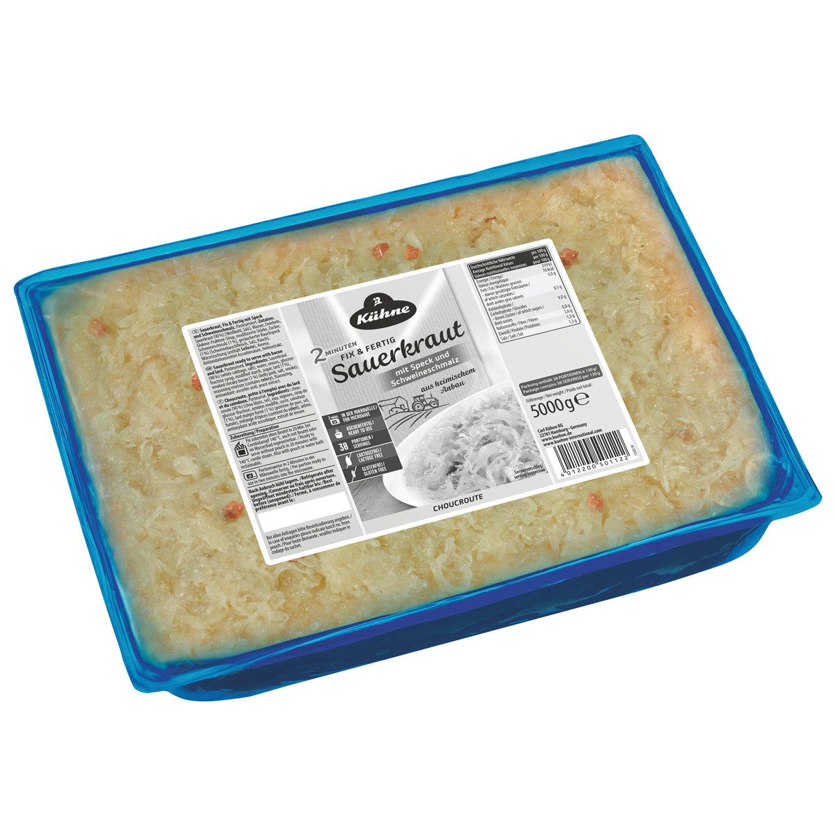 Kühne Gemüsekonserve, Kühne Fix und Применить Sauerkraut mit Speck und Schweineschmalz 5000g