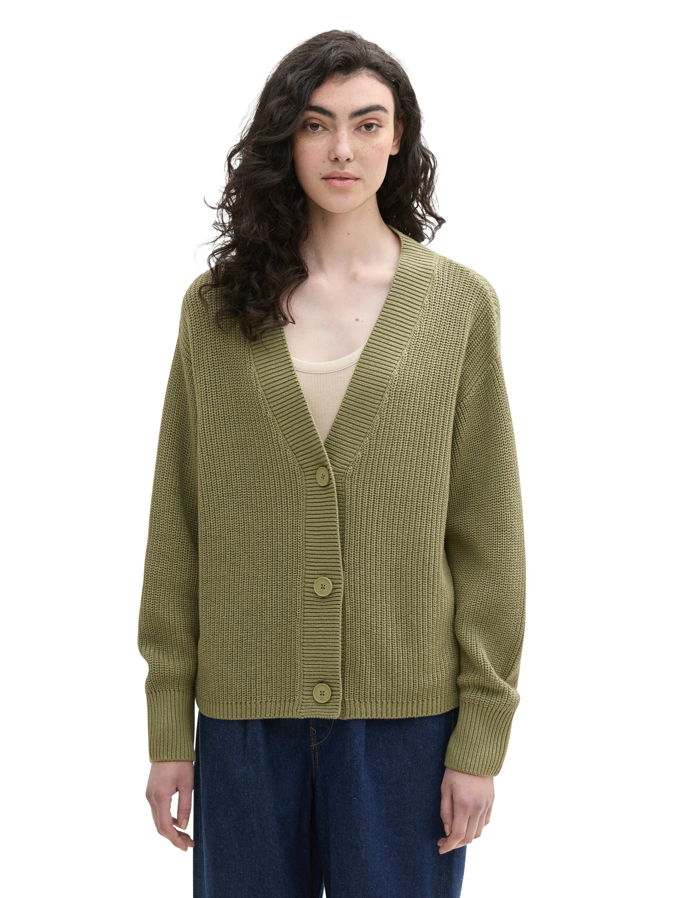 TOM TAILOR Denim Cardigan mit Strickstruktur günstig online kaufen