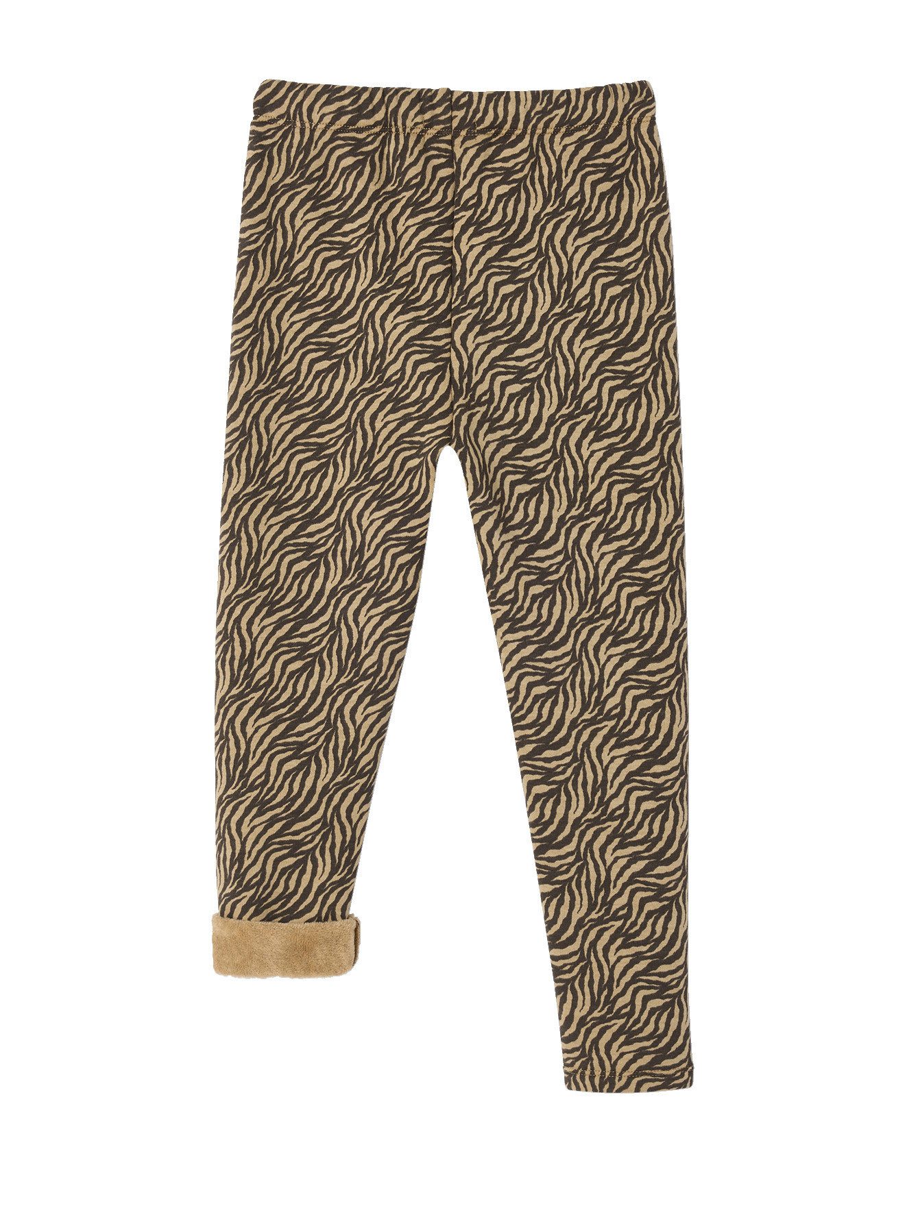 vertbaudet Leggings Mädchen Thermo-Leggings Dehnbund, Regenboegen oder Einhoerner