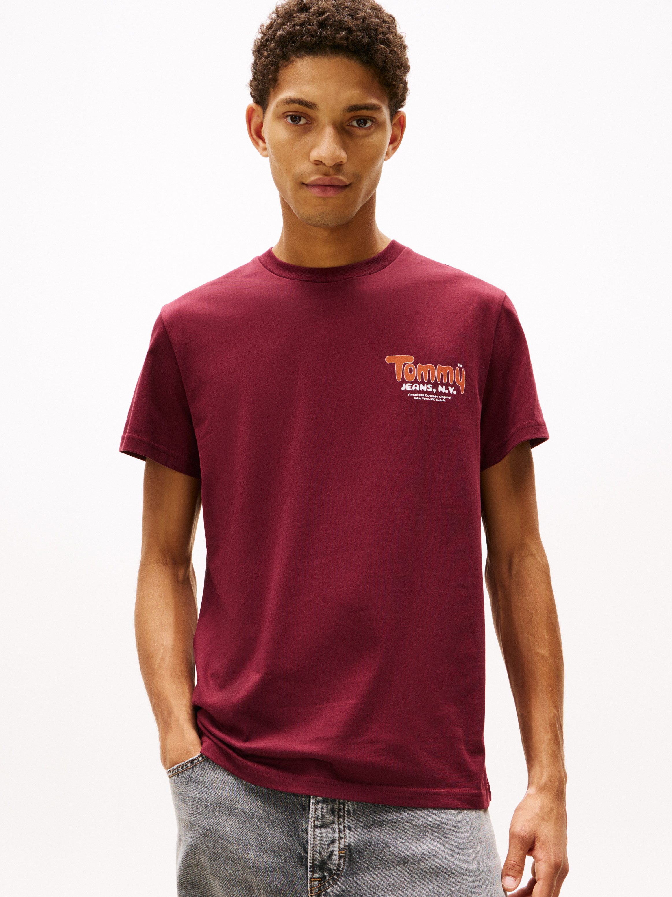 Tommy Jeans T-Shirt FONT PLAY TEE Slim fit mit Rundhalsausschnitt günstig online kaufen