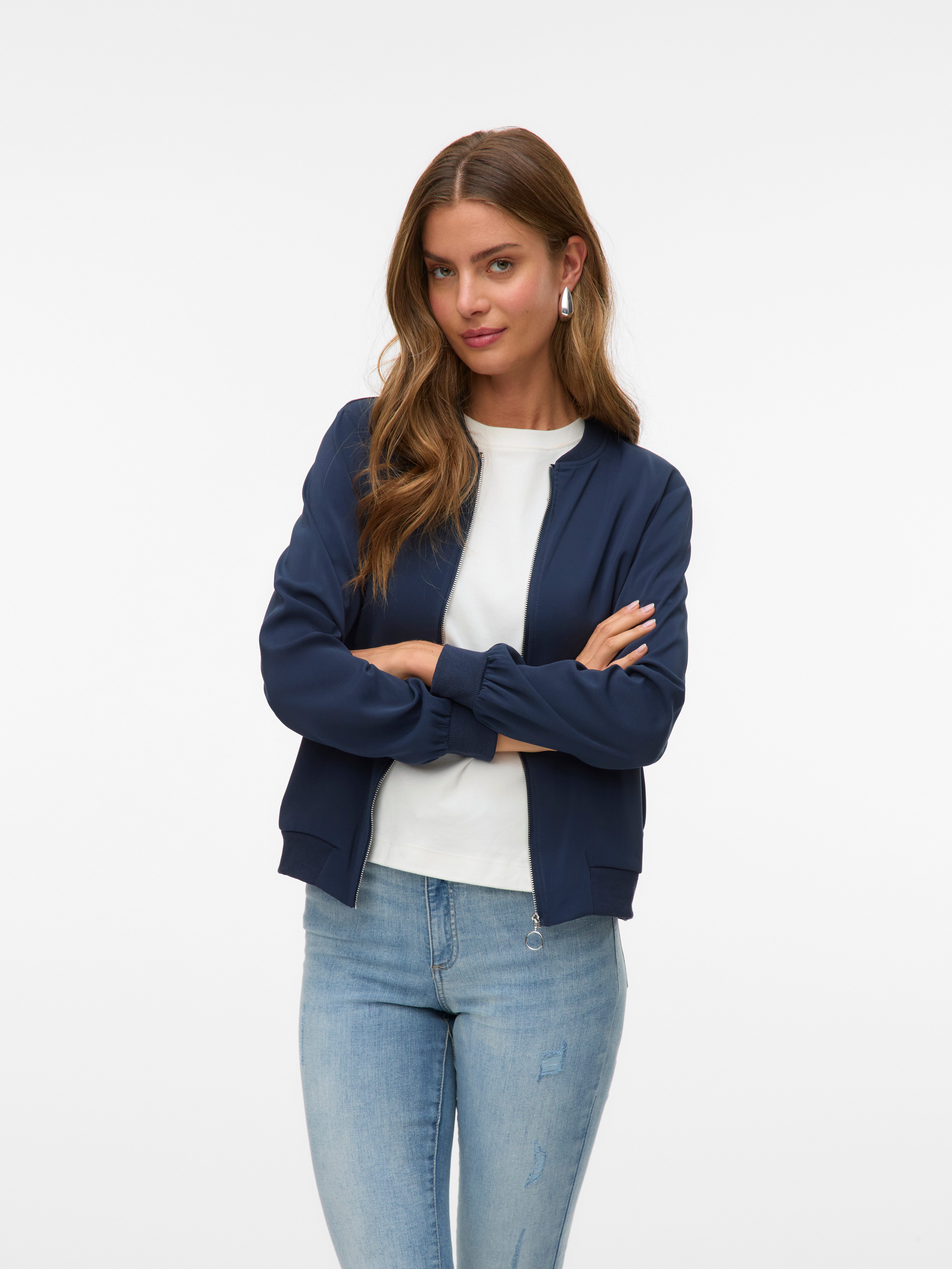 Vero Moda Bomberjacke VMCOCO L/S BOMBER NOOS Materialmix