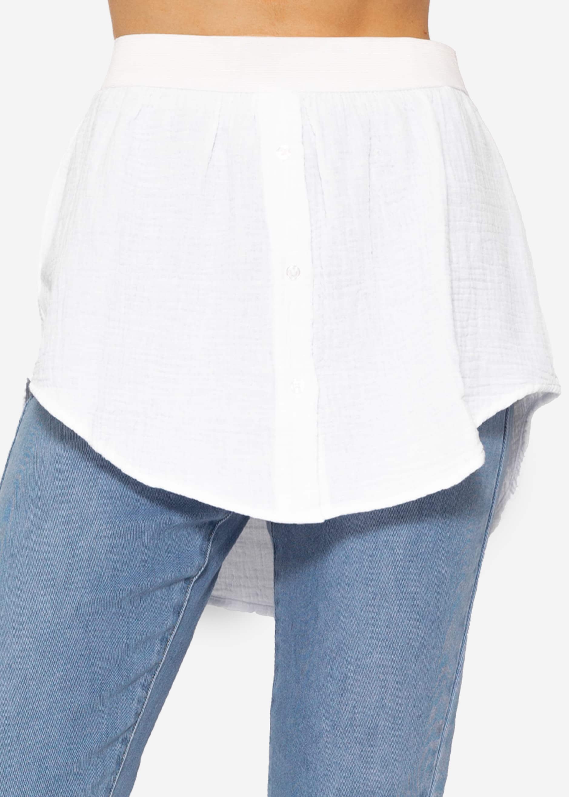 SASSYCLASSY Unterrock Blusen Unterrock Damen Saum Verlängerung Elegant Muss günstig online kaufen