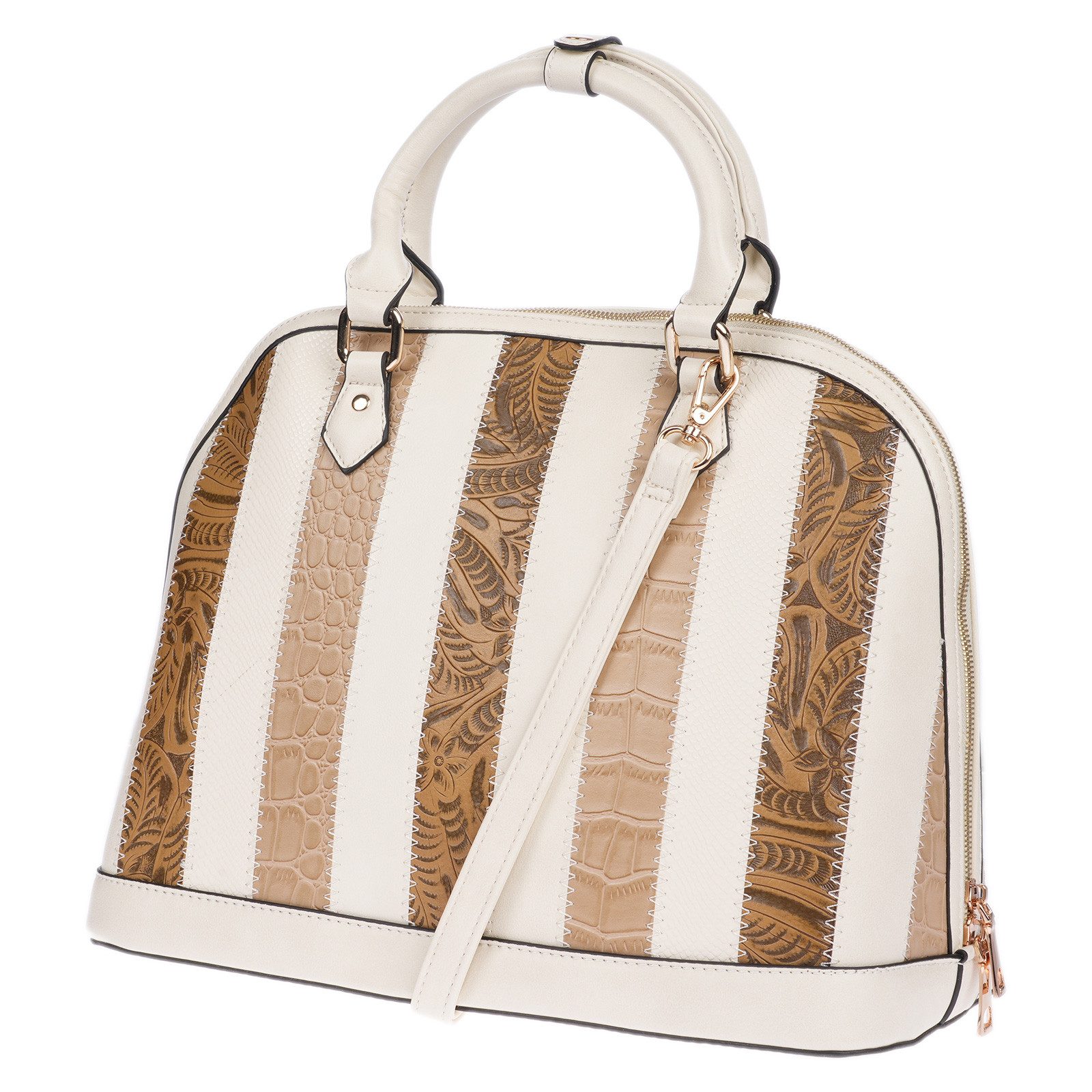 Christian Wippermann Umhängetasche Damen Tasche Schultertasche Umhängetasche Crossover (1 tlg), Leder Optik Handtasche