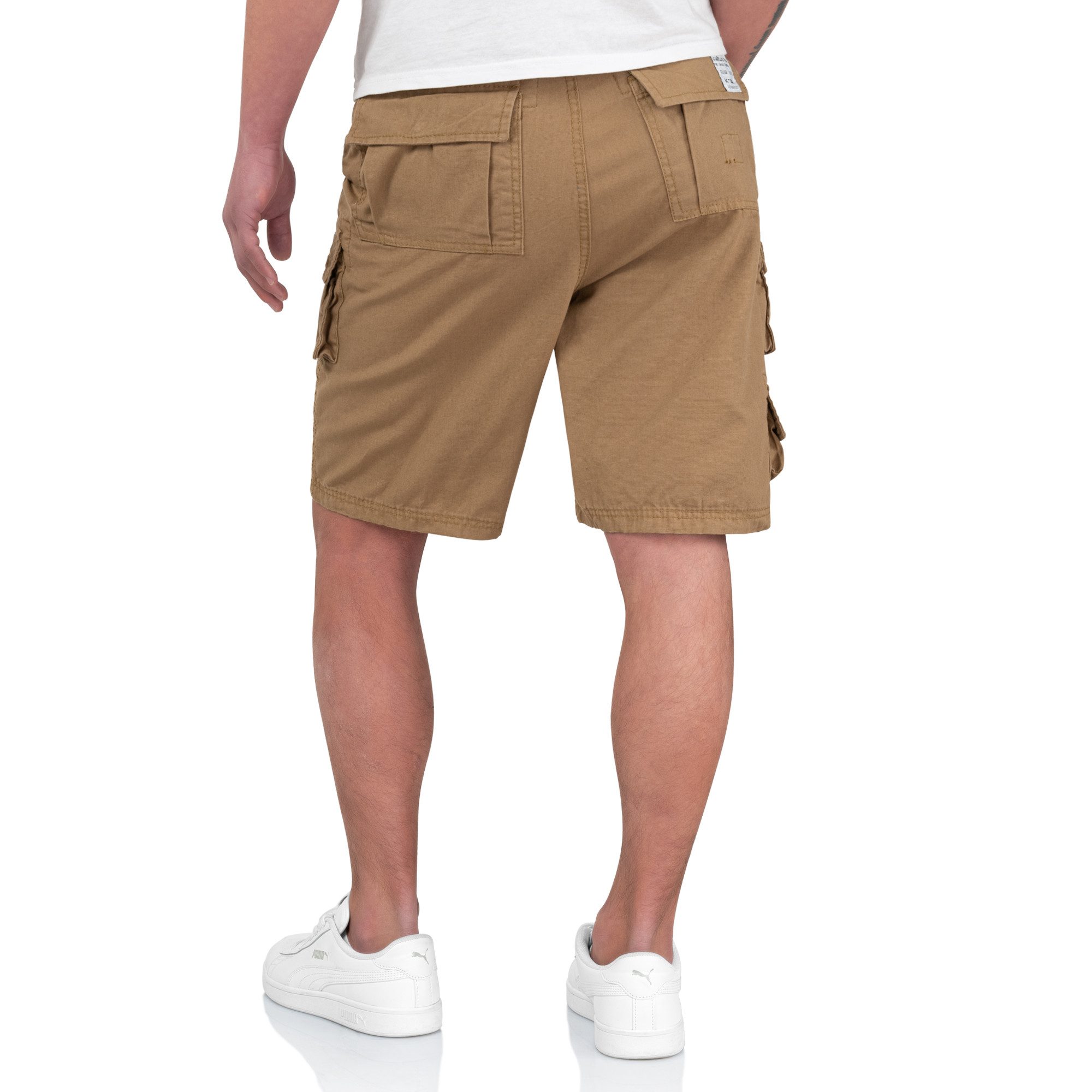 Trooper Cargoshorts Trooper Bermuda Baumwolle Sommer Shorts Kurze Hose Army knielang – Bild 4 von 5