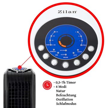 Zilan Ventilatorkombigerät ZLN-3390 Aircooler, Oszillierend, 8 Liter Wassertank, Fernbedienung