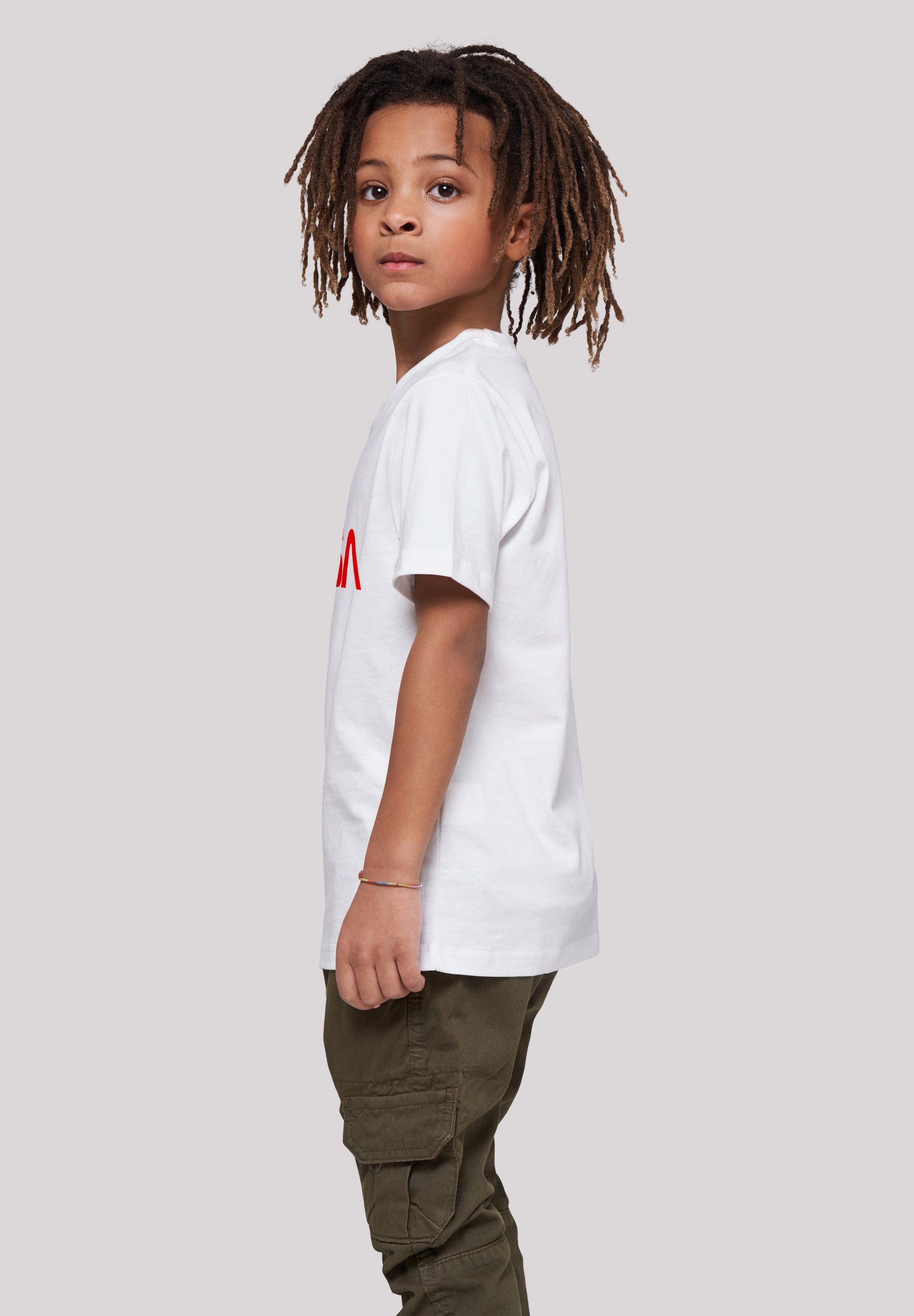 Modern F4NT4STIC Unisex Logo White T-Shirt Kinder,Premium Merch,Jungen,Mädchen,Bedruckt NASA