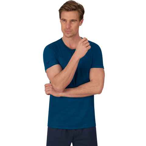 Trigema T-Shirt TRIGEMA T-Shirt Knopfleiste aus Biobaumwolle (1-tlg)