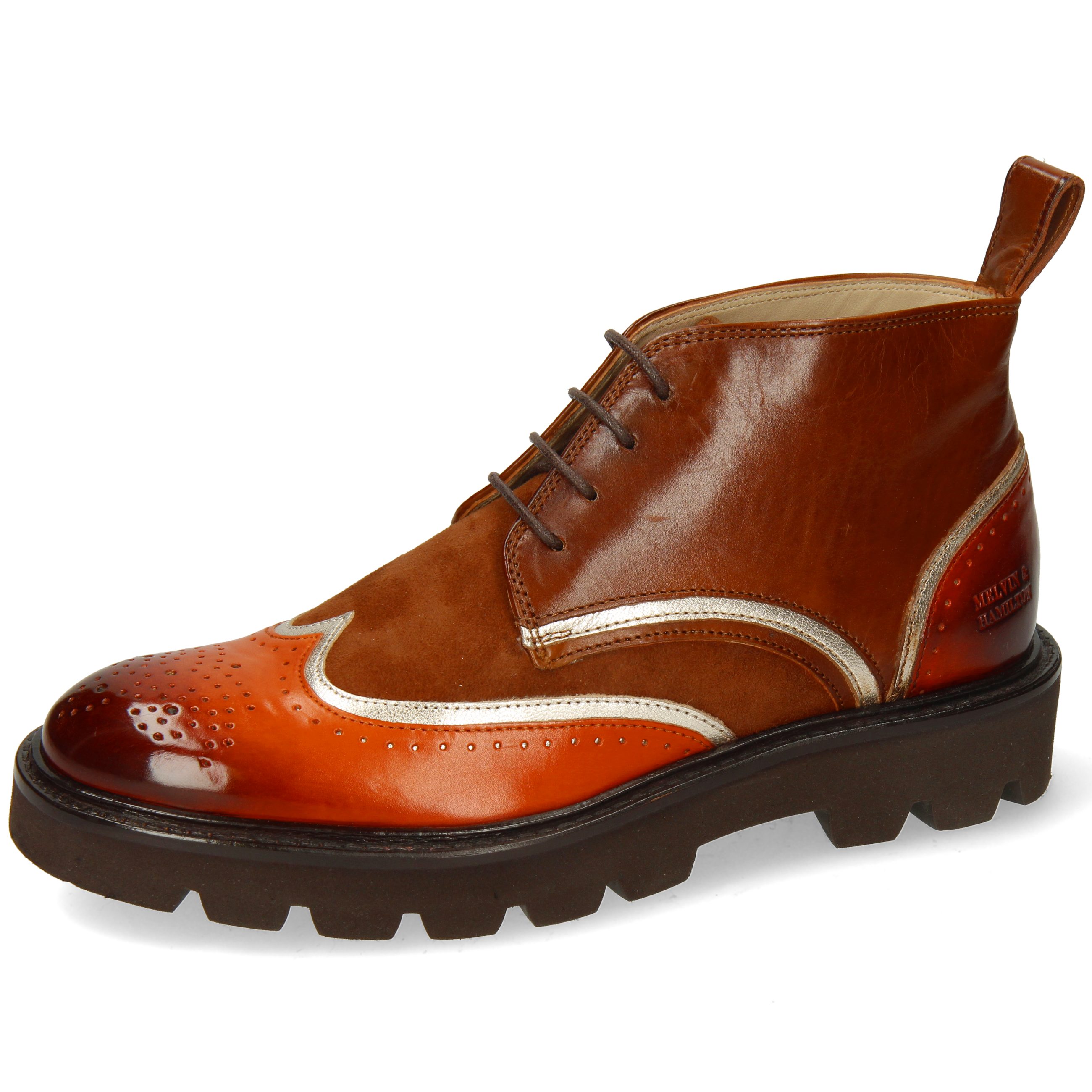 Melvin & Nappa Sally 30 Orange Winter Hamilton Stiefelette Crust