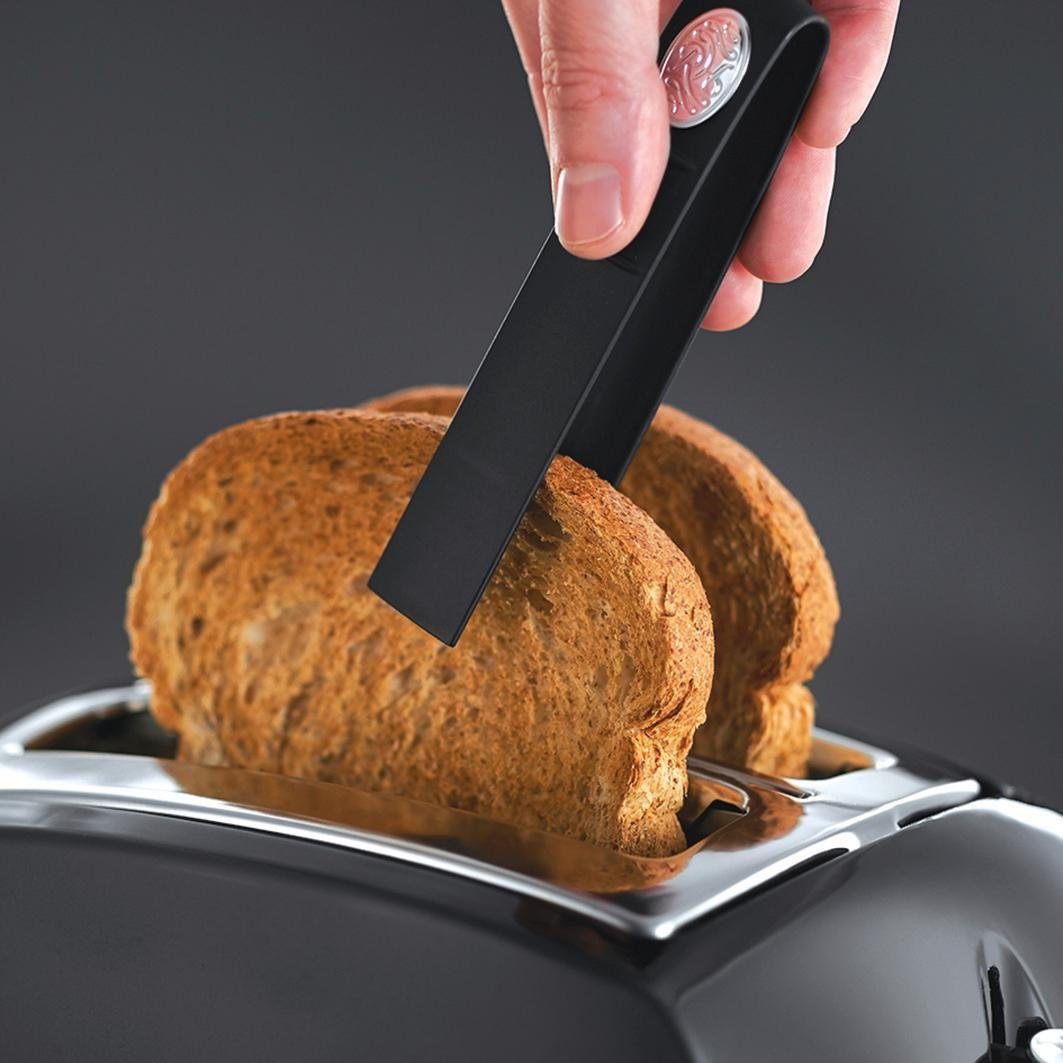 RUSSELL HOBBS Toaster Schlitze, Textures 22601-56 850 2 2 W für Plus, kurze Scheiben