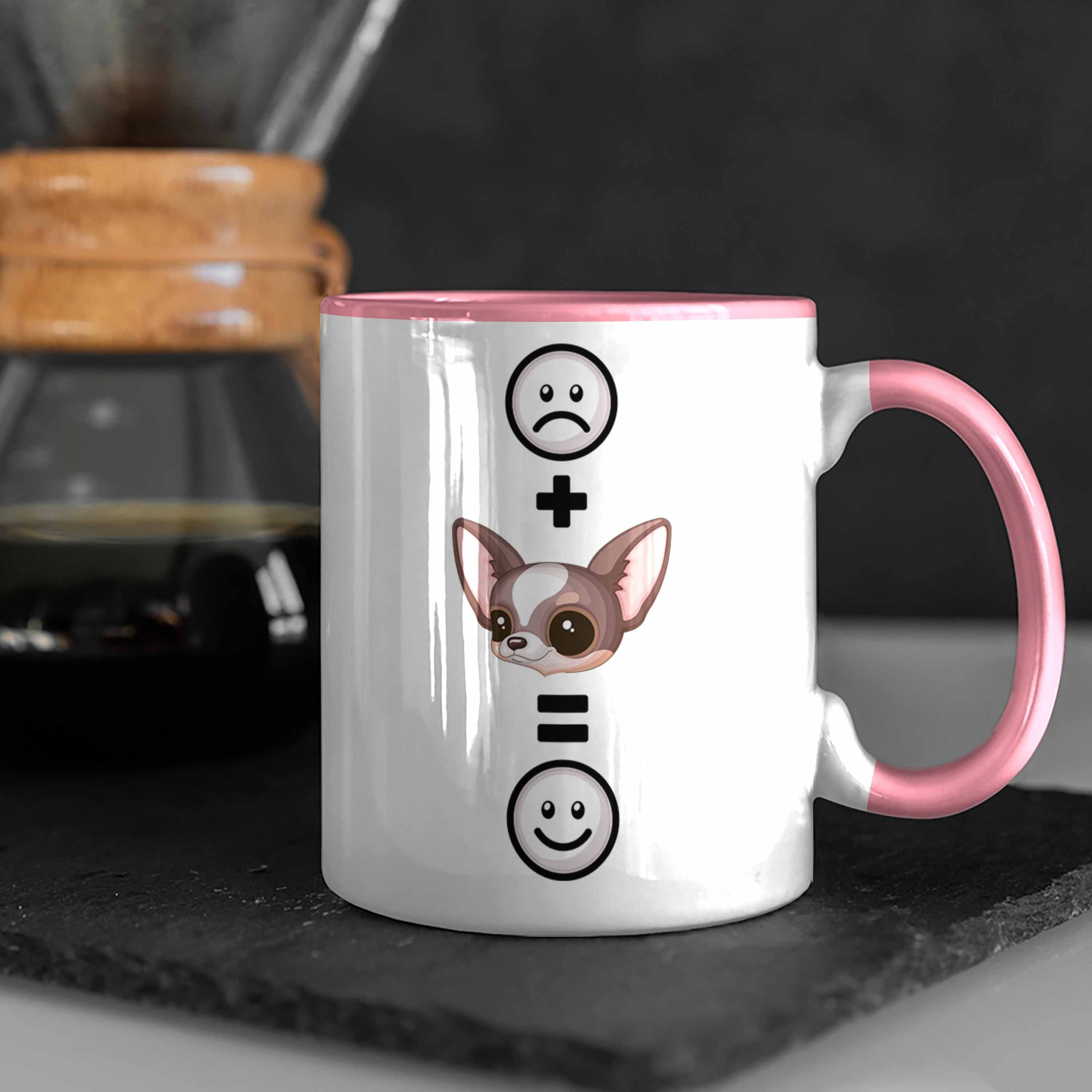 Tasse Rosa Tasse Chihuahua Geschenkidee Lustige Trendation Geschenk für : Chihuahua Besitzer