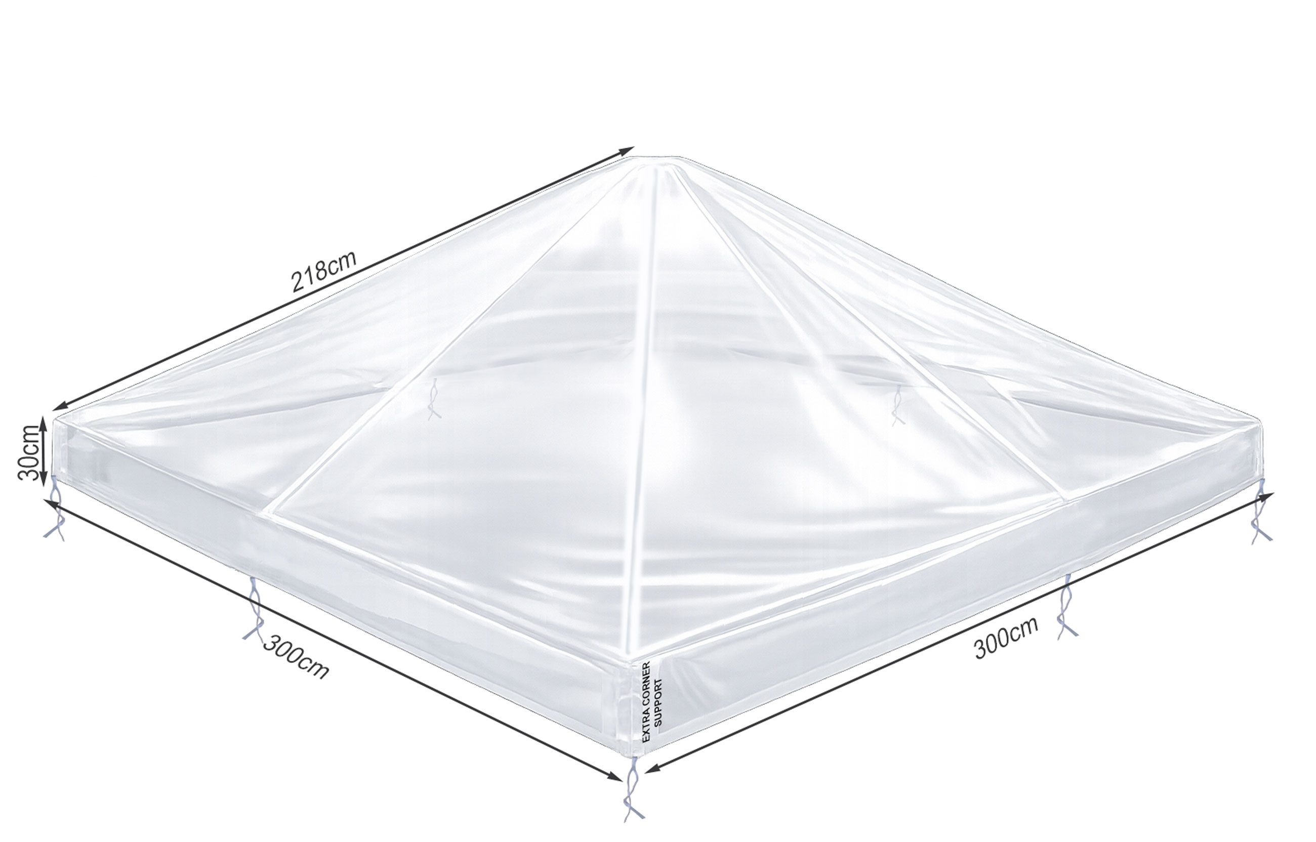 Quick Star Pavillon-Schutzhülle Pavillon Schutzhaube 3x3m Transparent (1-St günstig online kaufen