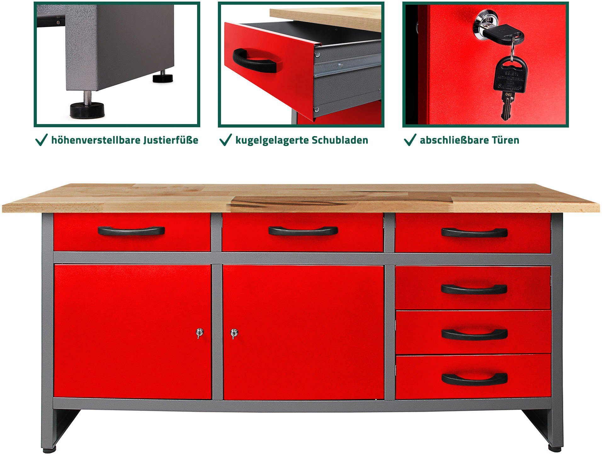 ONDIS24 Werkbank Karsten, (Set) günstig online kaufen