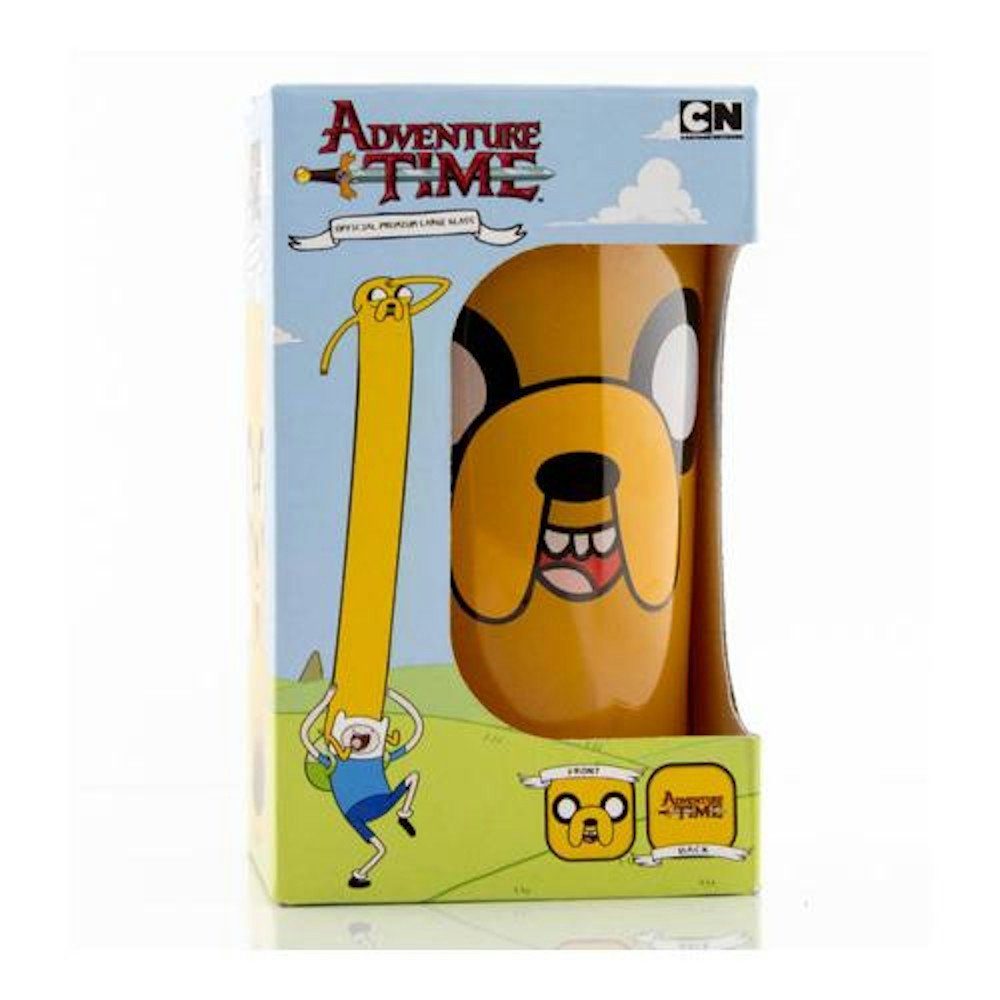 GB eye Glas Adventure Time - Premium Glas (500ml) »Jake Face«, Glas