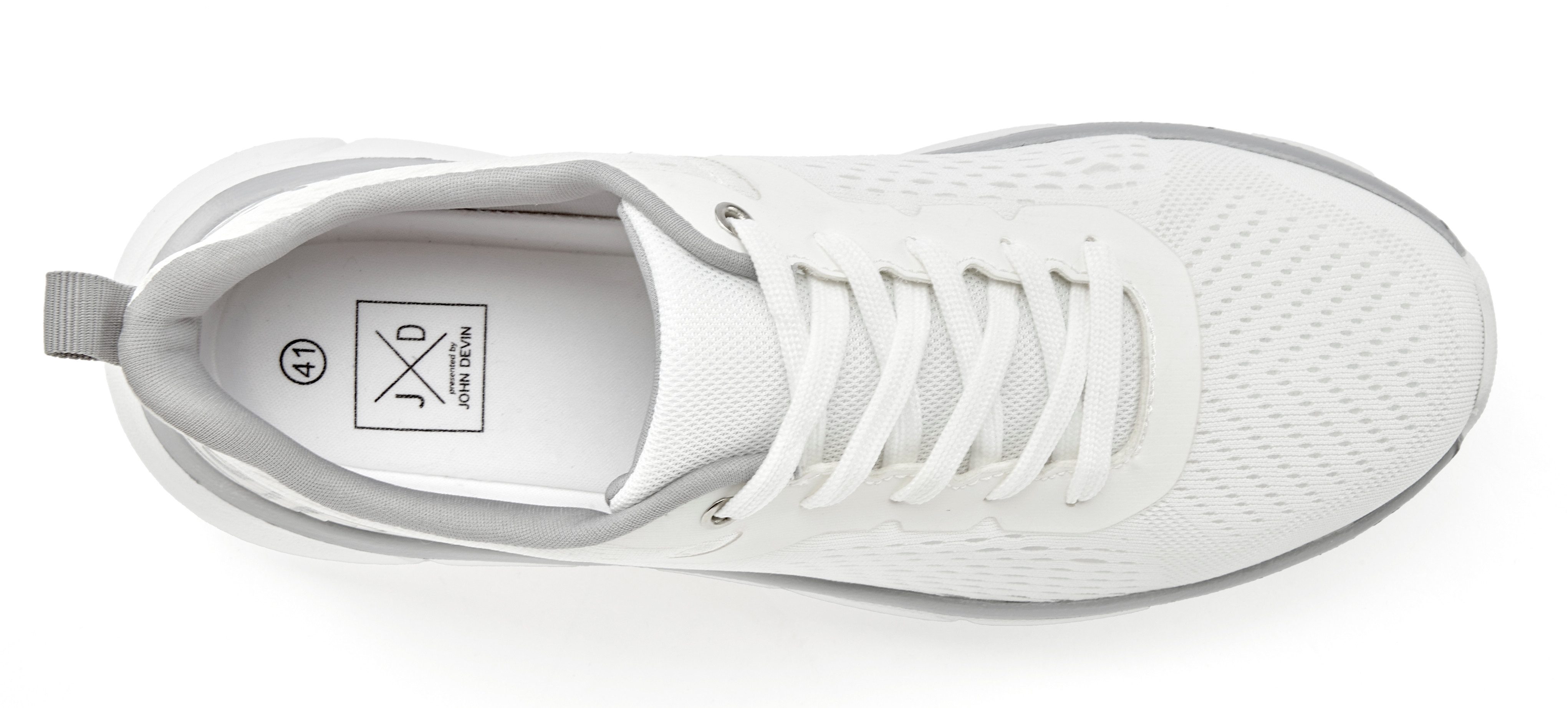 John Devin Schnürschuh, Halbschuh, Freizeitschuh, Schnürhalbschuh, Turnschuh Sneaker im sportiven Look mit ultraleichter, flexibler Sohle Unisex VEGAN