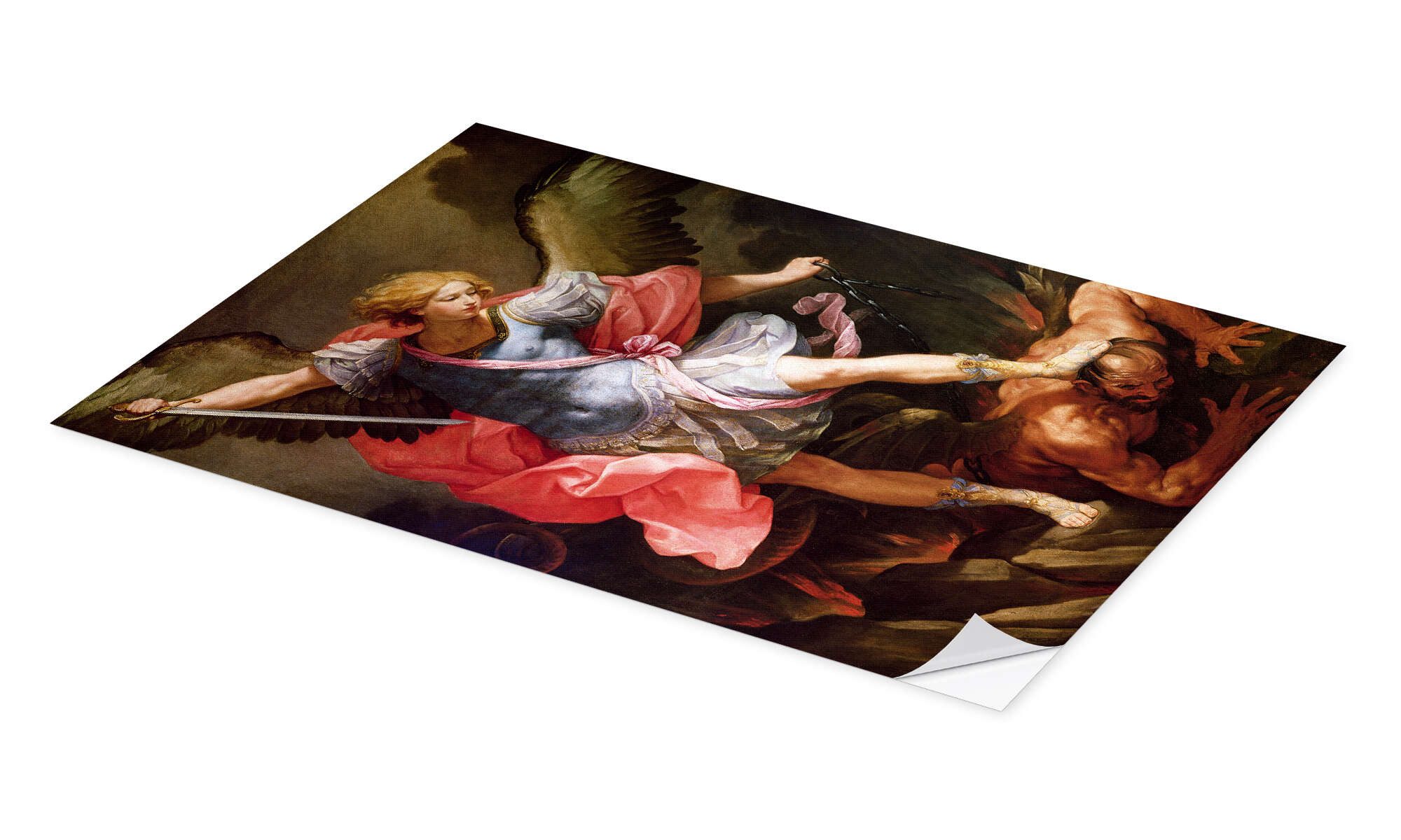 Posterlounge Wandbild Erzengel Michael besiegt Satan, Guido Reni, erhältlic günstig online kaufen