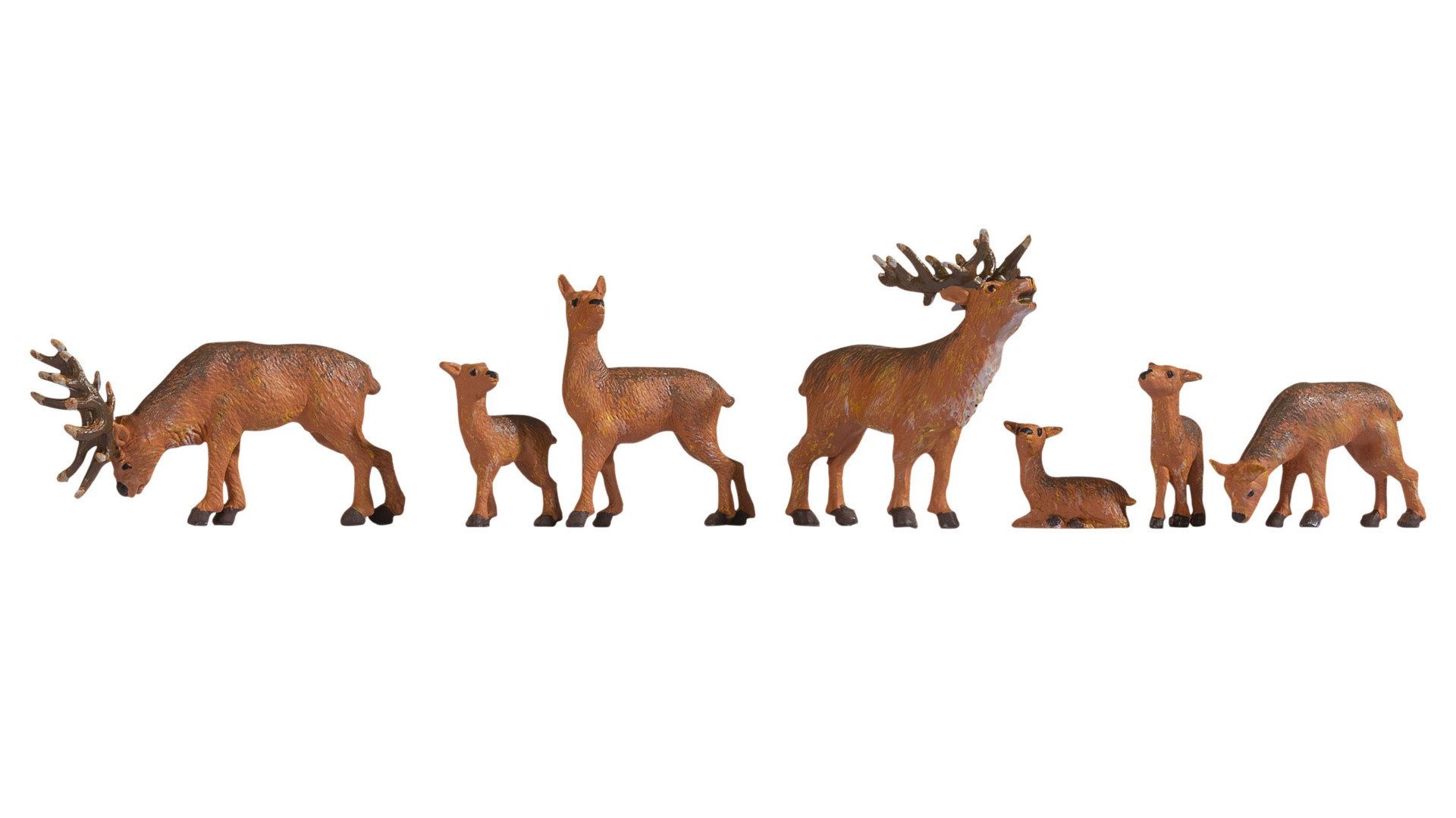 NOCH Dekofigur H0 Figuren, NOCH Hirsche, Modellbau Tierfiguren au
