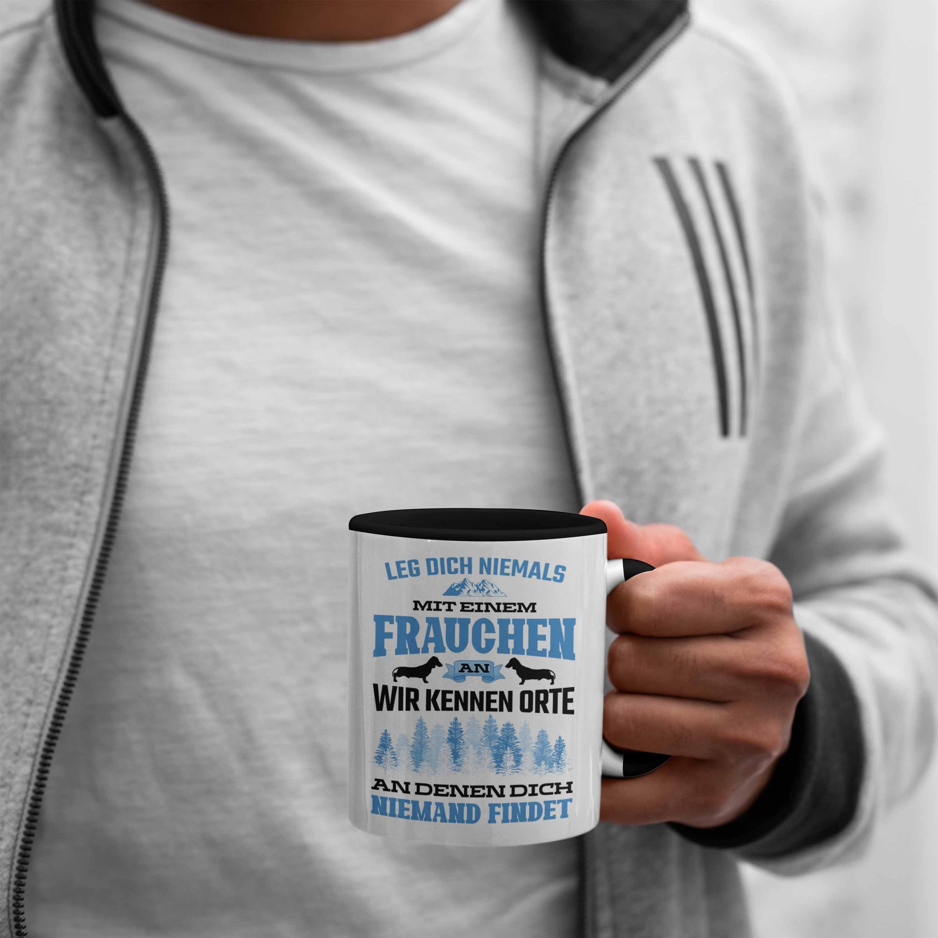 Lustig Trendation Hund Trendation Tasse Geschenk Frauchen Geschenke Tasse Spruch - Hundebesitzerin Schwarz