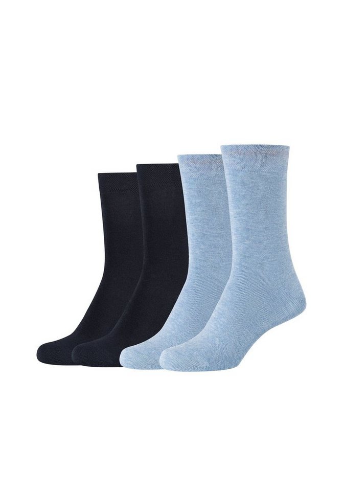 Camano Basicsocken (Set, 4-Paar) Mit weichem Komfortbund ohne Gummidruck