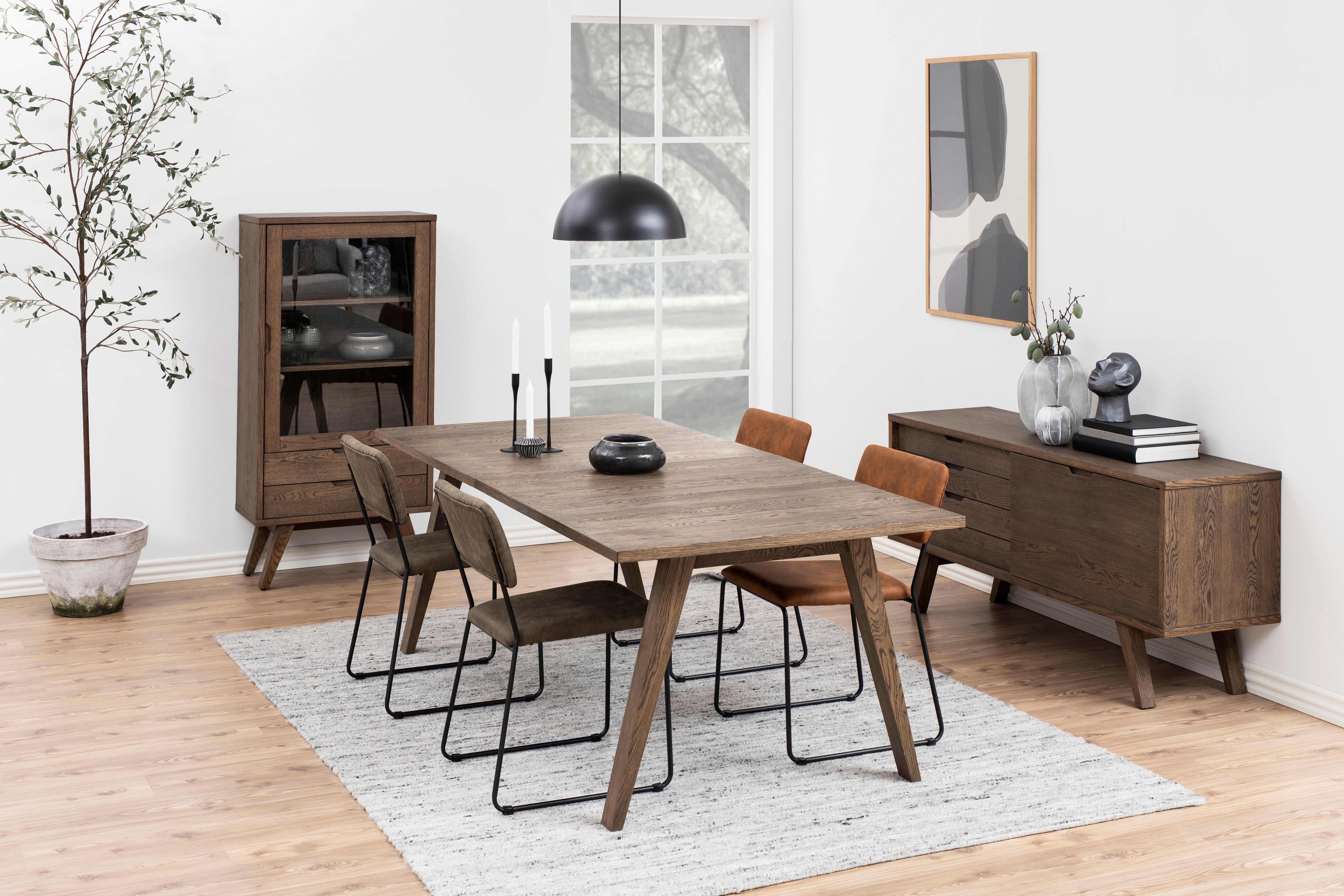 ebuy24 Esszimmerstuhl Esszimmerstuhl Set 2er Corcica braun