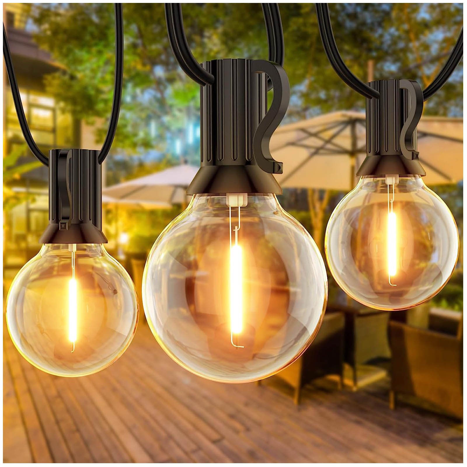 Qualra LED-Lichterkette G40 10/25/30/50 Glühbirnen Lichterkette günstig online kaufen