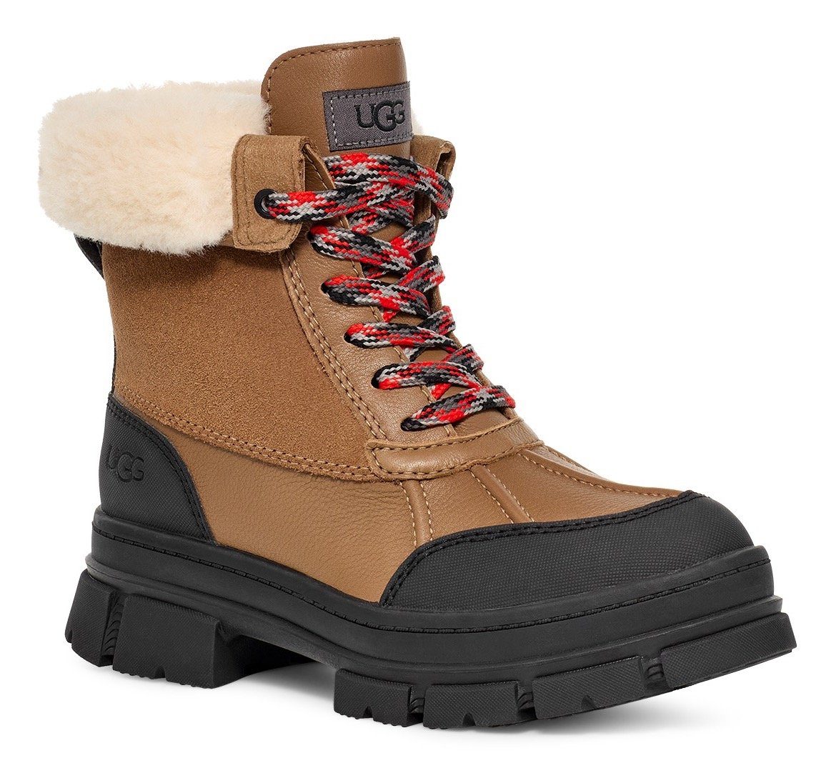 UGG Winterstiefel ASHTON ADDIE braun-schwarz Snowboots mit Warmfutter