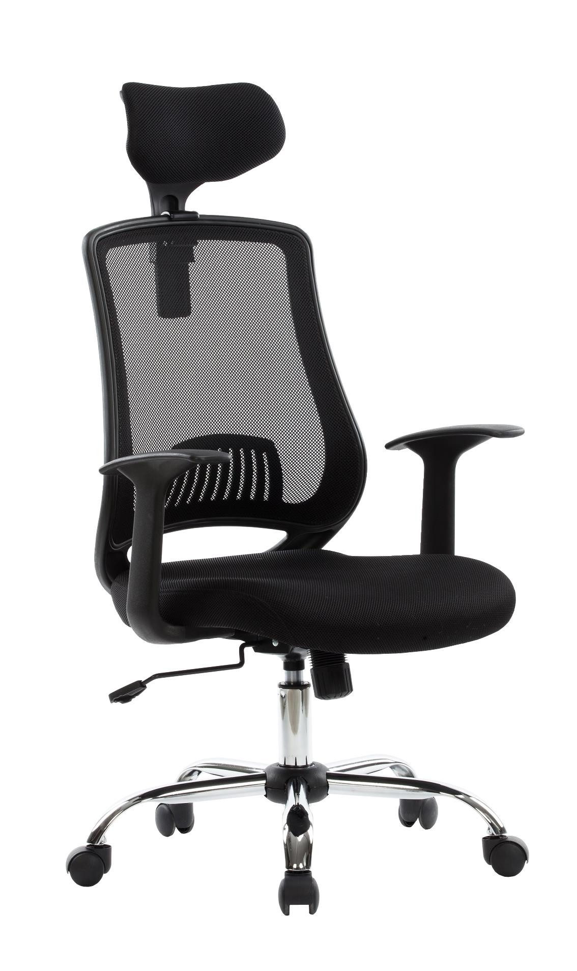loft24 Schreibtischstuhl Florida (1 St), Bürostuhl höhenverstellbar Sitzhöhe 43-51 cm