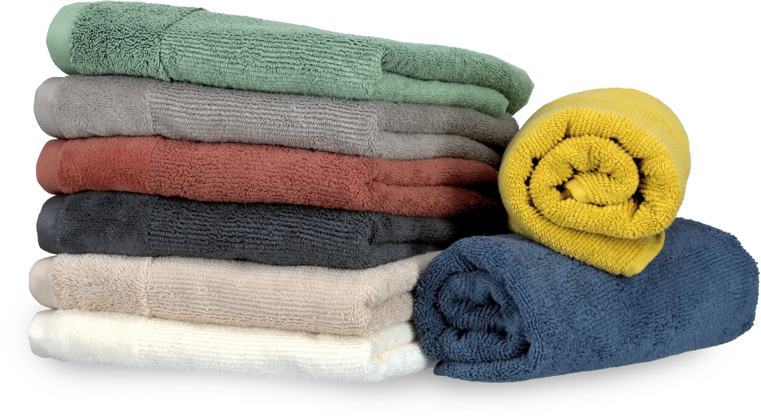 SCHÖNER WOHNEN-Kollektion Handtuch Sense, Frottee (1-St), mit Velourborte, hautschmeichelnde Airtouch Qualität, super weich