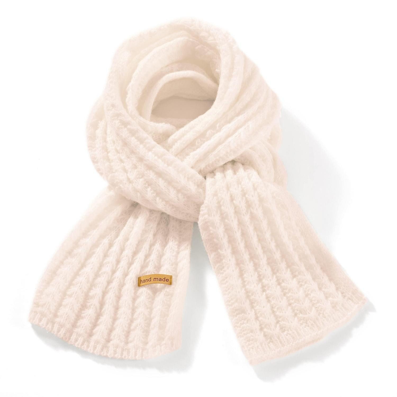 LuxusKollektion Strickschal Gestrickter Schal Lang Hellrosa