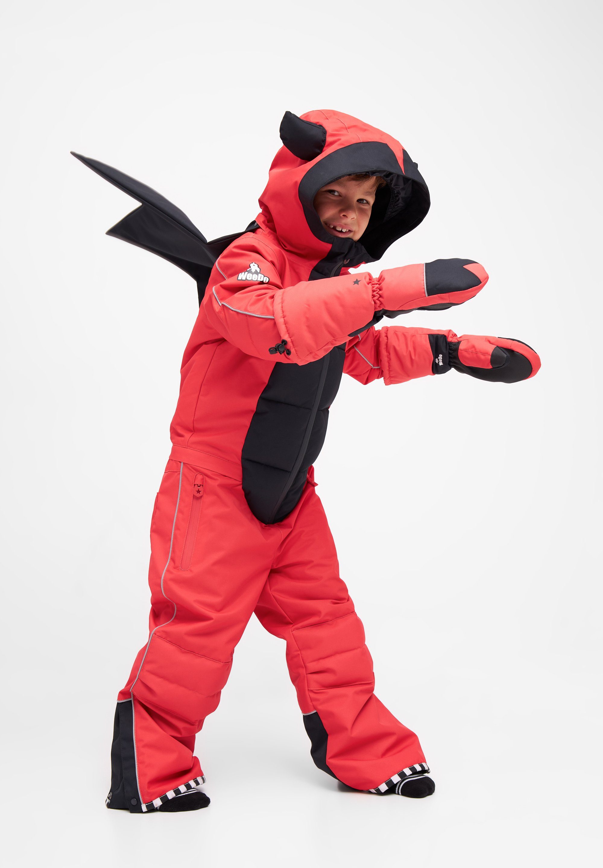 WeeDo Schneeoverall DEVILDO Red atmungsaktiv, Funktional, nachhaltig bis produziert, -25°C limitiert, wärmend Wasserabweisend