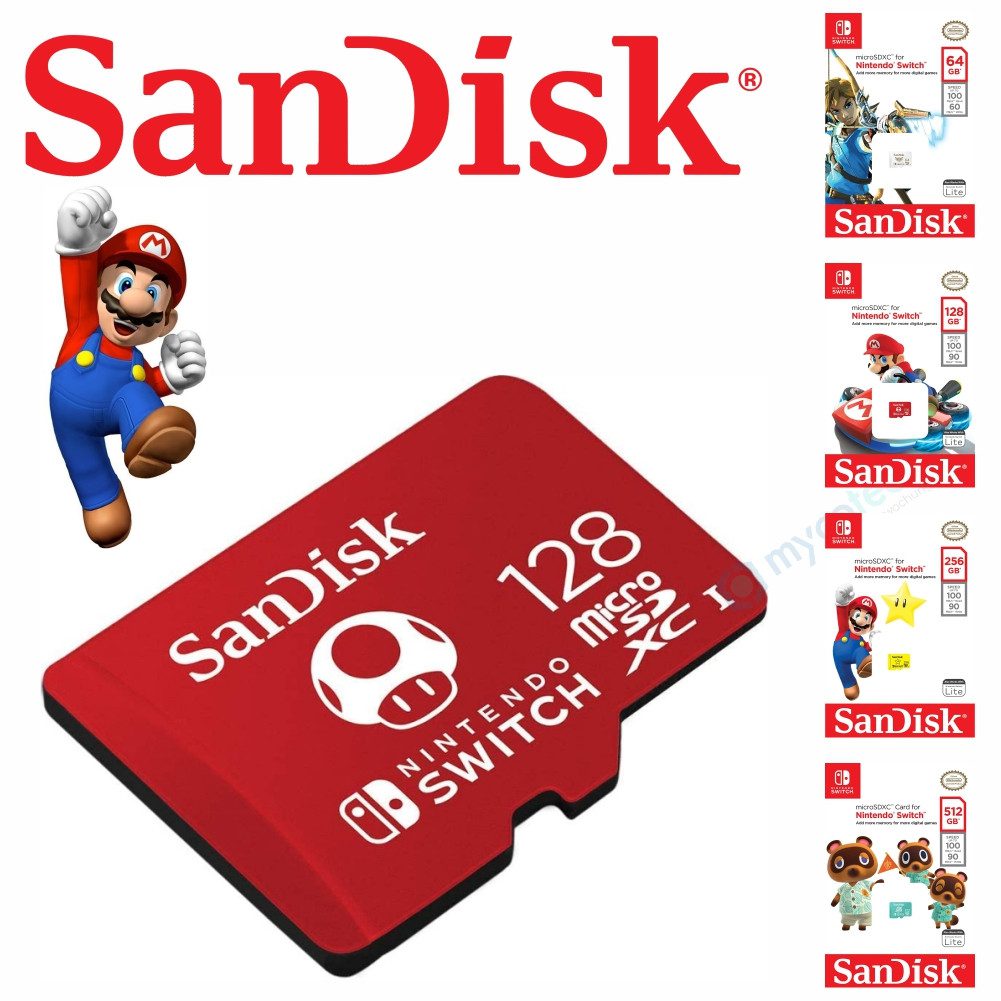 Sandisk MicroSD Karte für Nintendo® Switch™ 32GB 64GB 128GB 256GB Speicherkarte (128 GB)