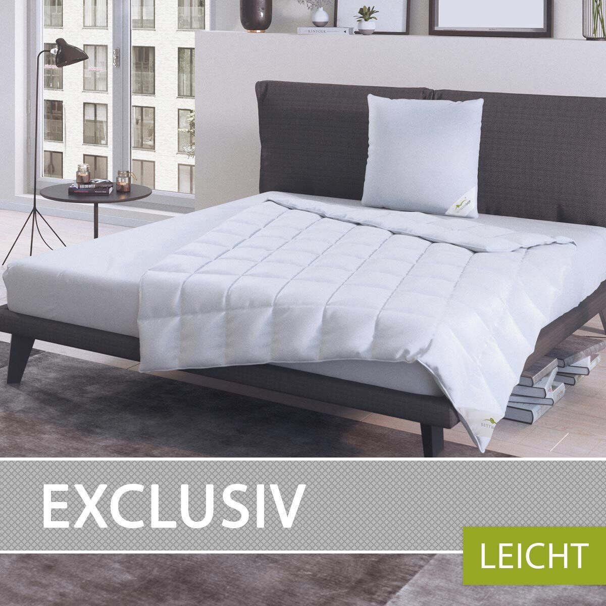 BETTWARENSHOP Daunenbettdecke Exclusiv, Füllung: 100% Daunen, Bezug: 100% Baumwolle