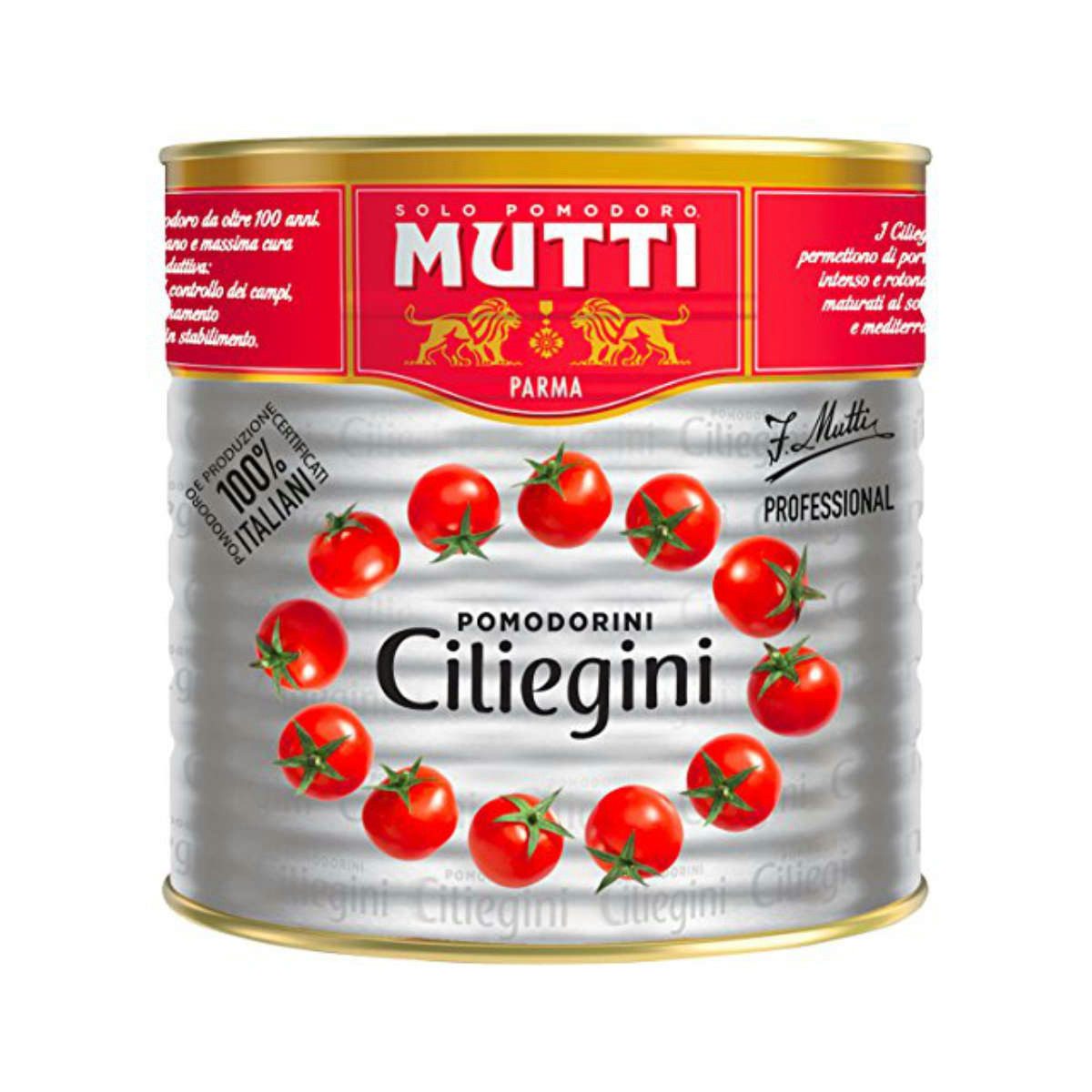 MUTTI Gemüsekonserve, Mutti Pomodorini Kirschtomaten Cherrytomaten im Tomatensaft 2500g