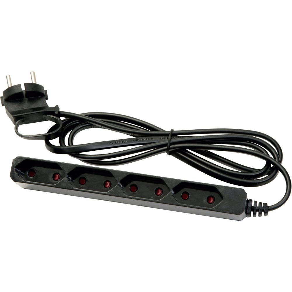 GAO GAO EU4 BLACK Розеткиleiste 4fach Schwarz Eurostecker 1 St. Розеткиleiste (Kabellänge 1.50 m)