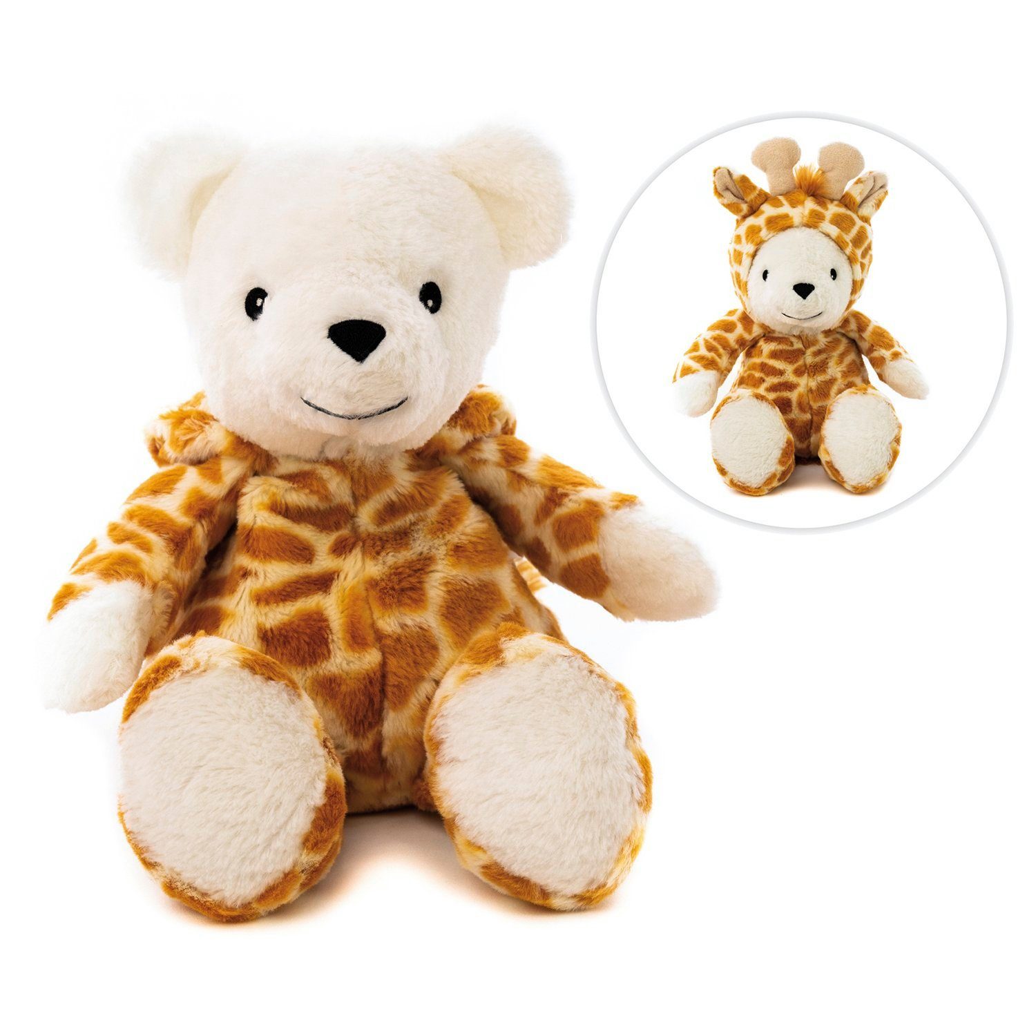 Habibi Plush Wärmekissen Habibi Wärmetier Giraffen-Bär Mikrowelle/Ofen, (Wärmekuscheltier)