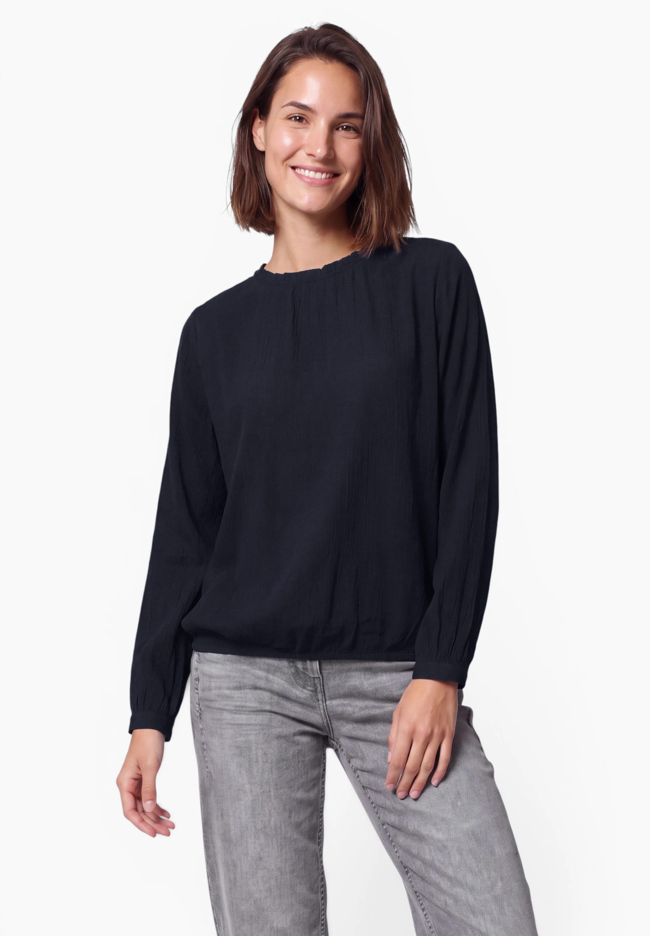 CECIL Shirtbluse mit Smok-Details