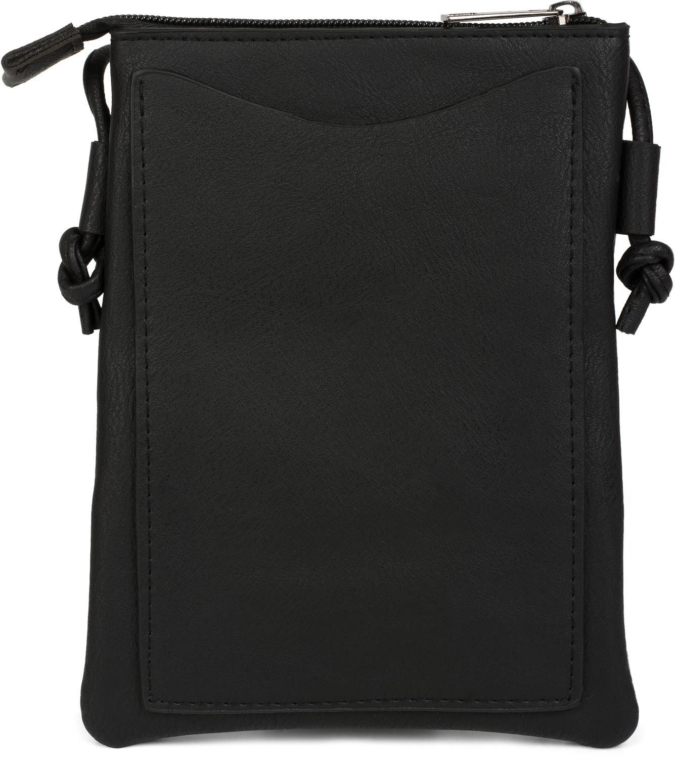 styleBREAKER Mini Bag Mini Umhängetasche ZickZack Cutout Nieten (1-tlg)